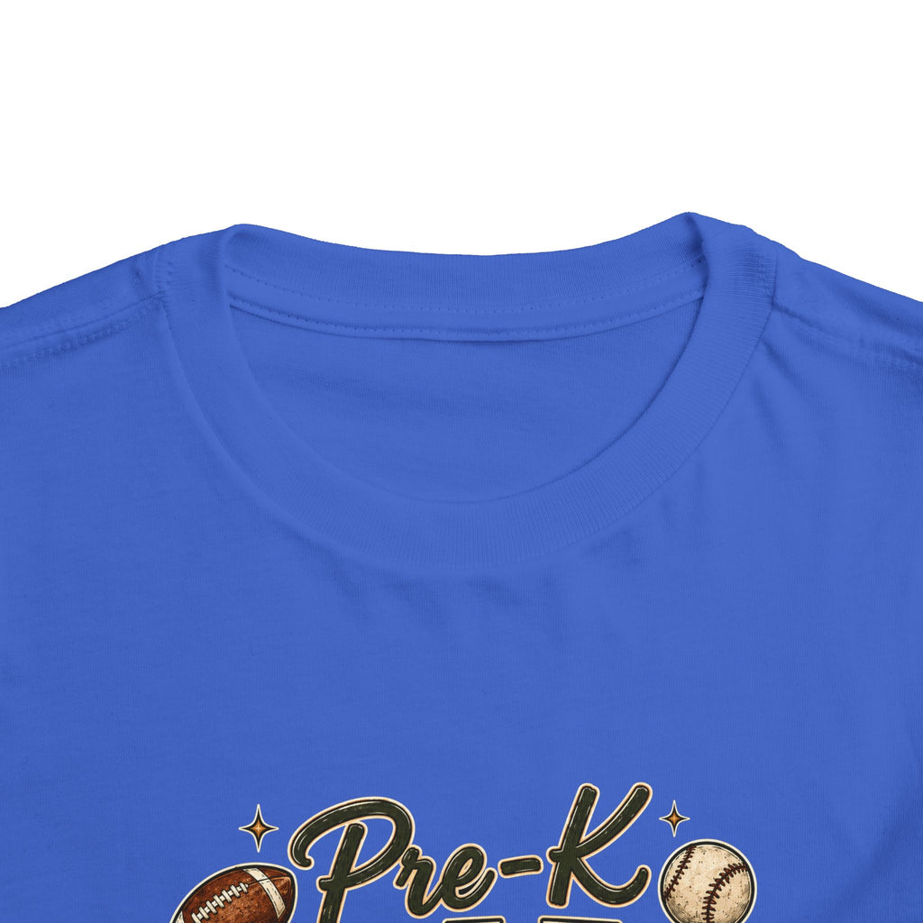 Pre-K Grade Toddler Tee — Back to School Sports Design