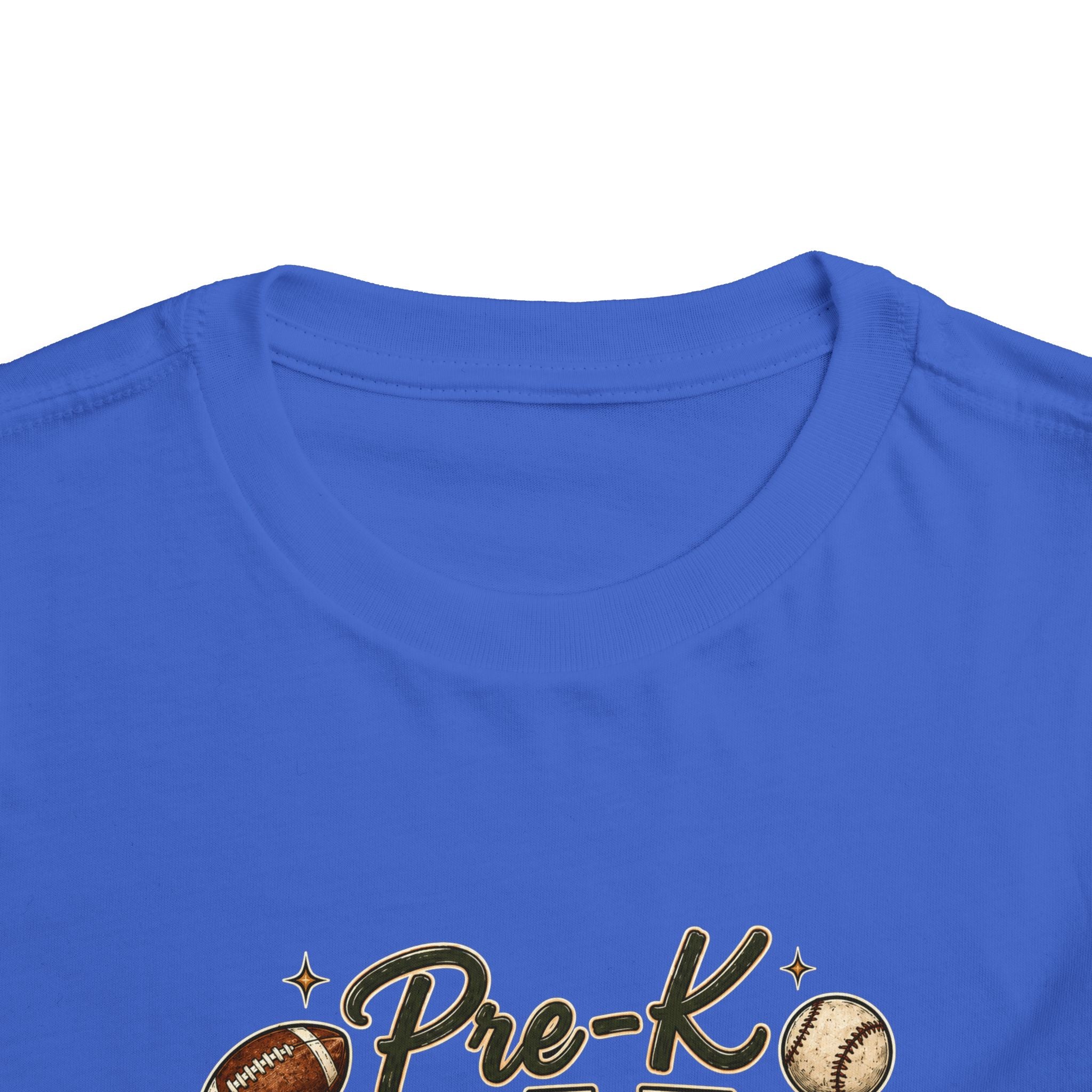 Pre-K Grade Toddler Tee — Back to School Sports Design