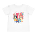 Love Bluey Toddler Tee - Cute Cartoon Family Shirt with Balloons