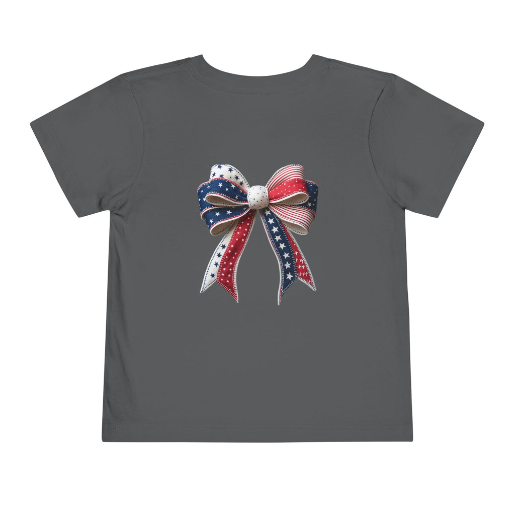 Toddler Tee - "Stay Spangled Sassy" Patriotic Bow 4th of July Shirt