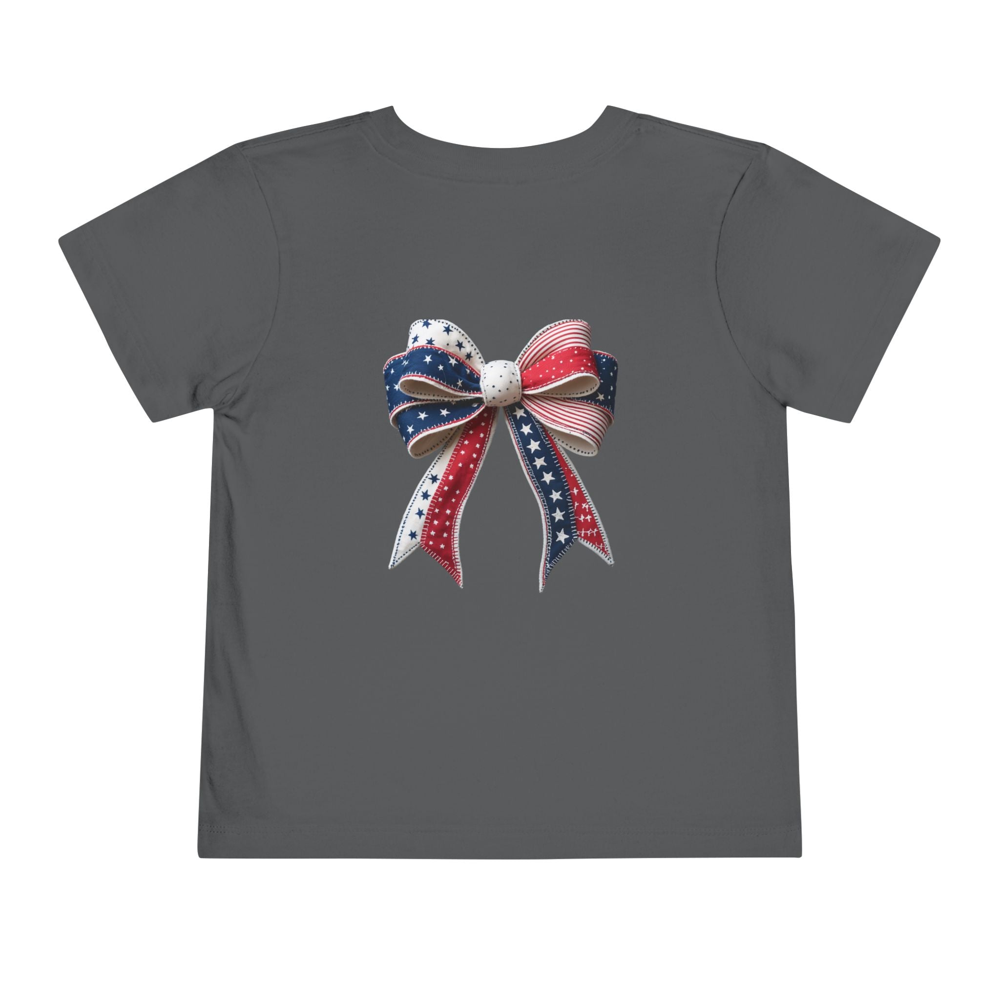 Toddler Tee - "Stay Spangled Sassy" Patriotic Bow 4th of July Shirt