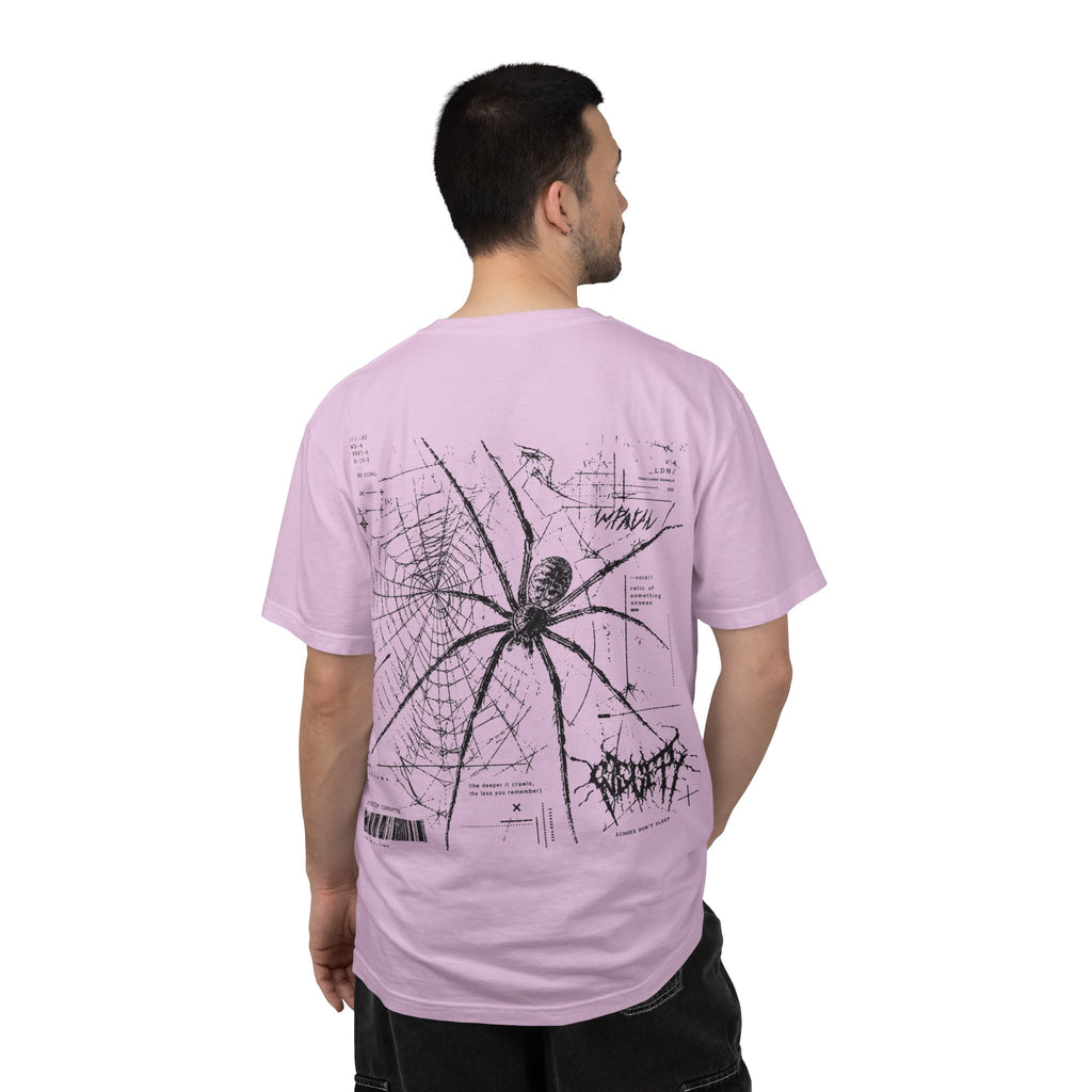 Spider Web Graphic T‑Shirt — Black Line Art Spiderback Tee