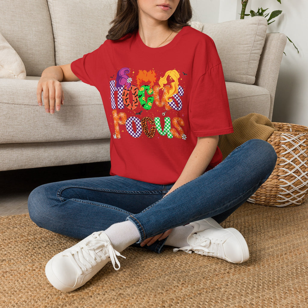 Hocus Pocus Halloween T‑Shirt — Colorful Witch Sisters Movie Tribute