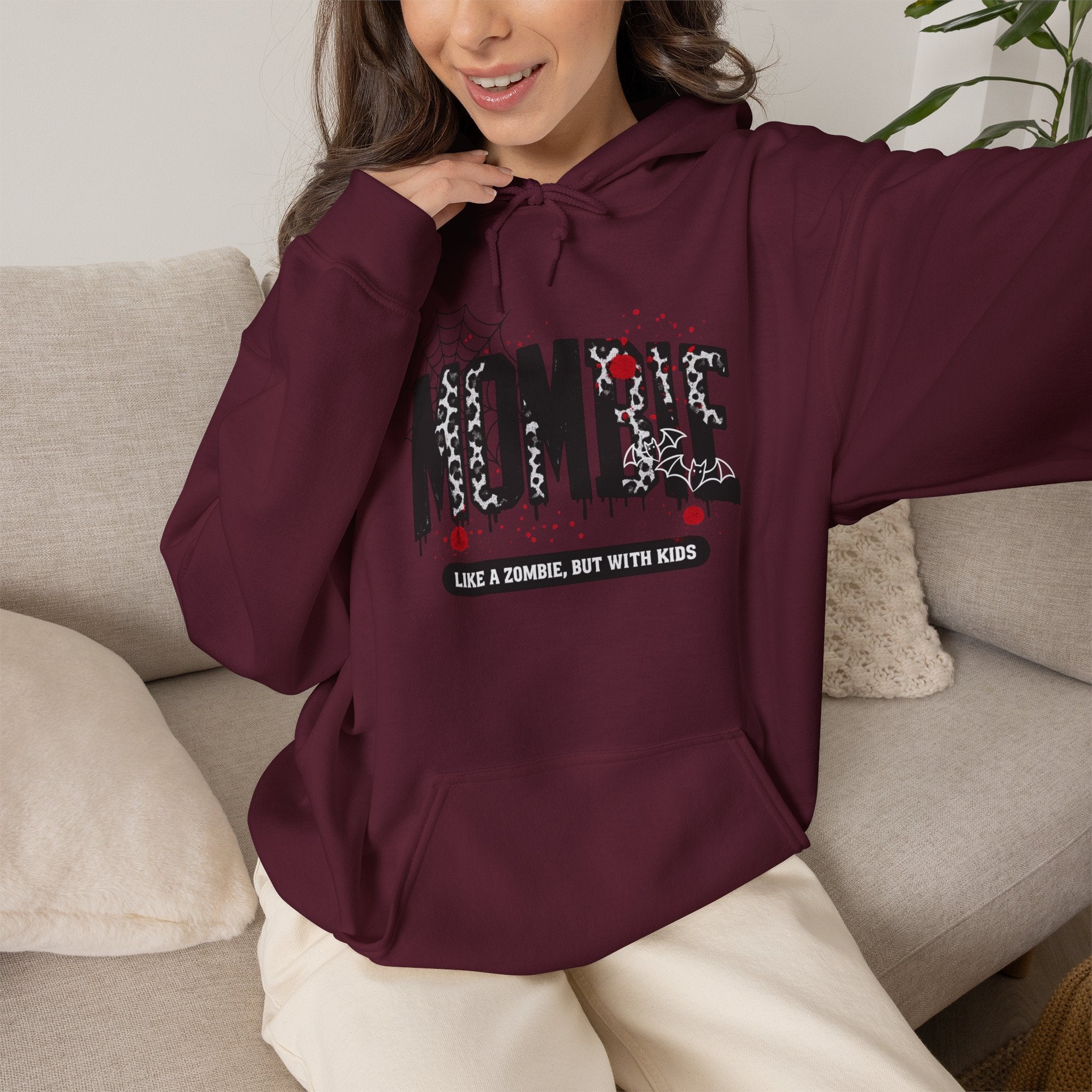 Hoodie - "Nombie" Funny Zombie Dad Hoodie (Like a Zombie, But With Kids)