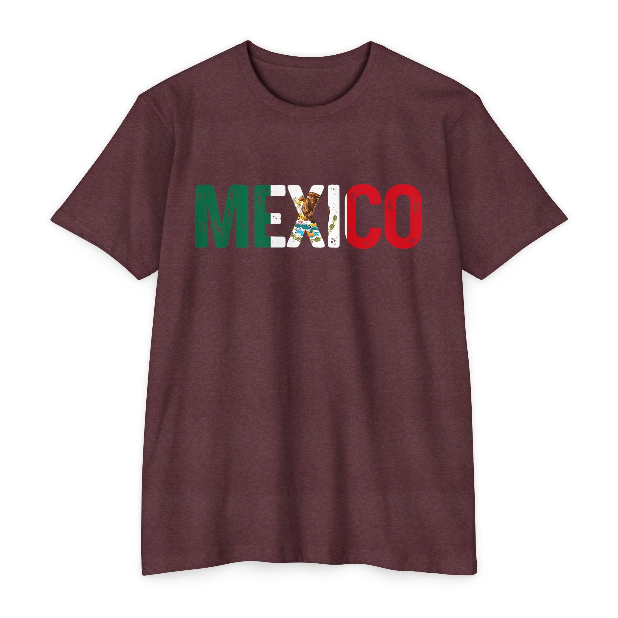 Mexico Flag T-Shirt — Mexican Eagle Emblem Tee