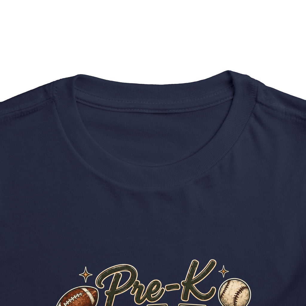 Pre-K Grade Toddler Tee — Back to School Sports Design