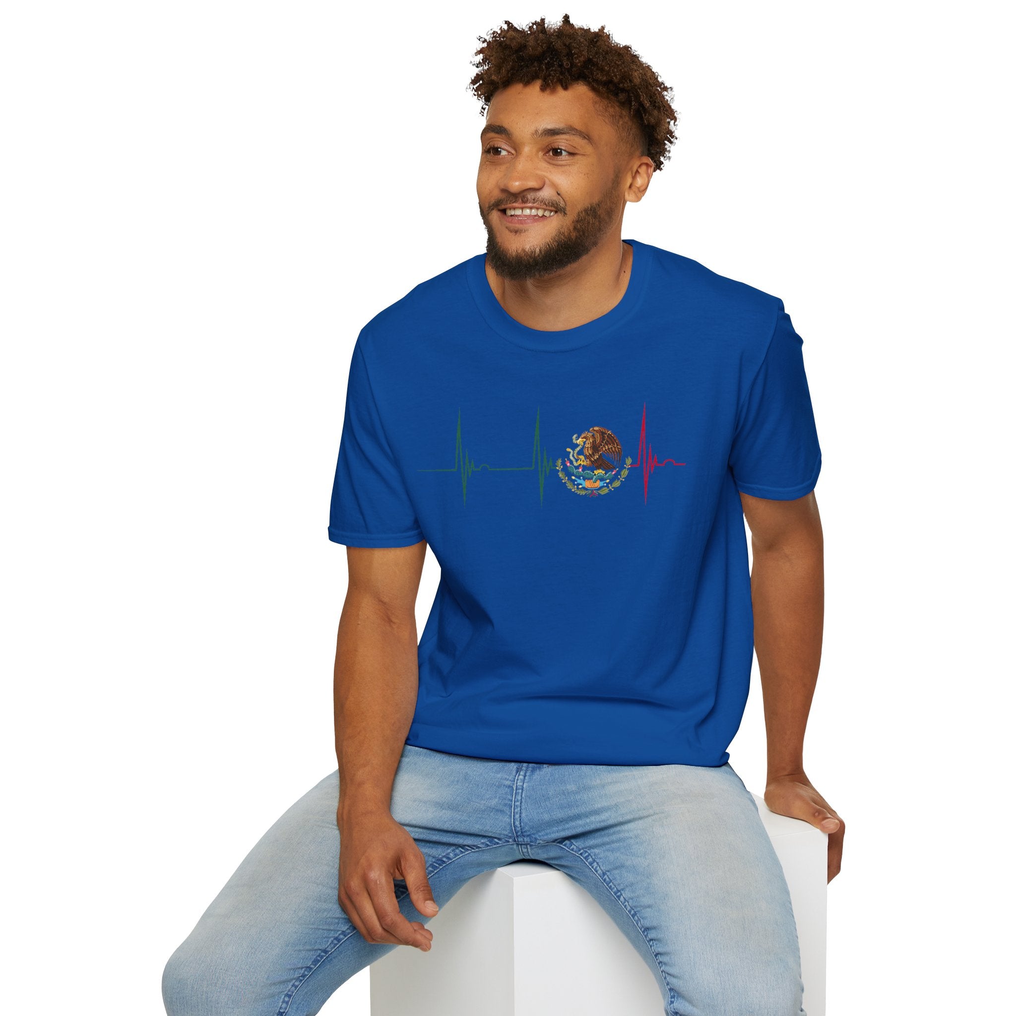 Mexican Heartbeat T-Shirt — Mexican Flag Eagle ECG Graphic Tee