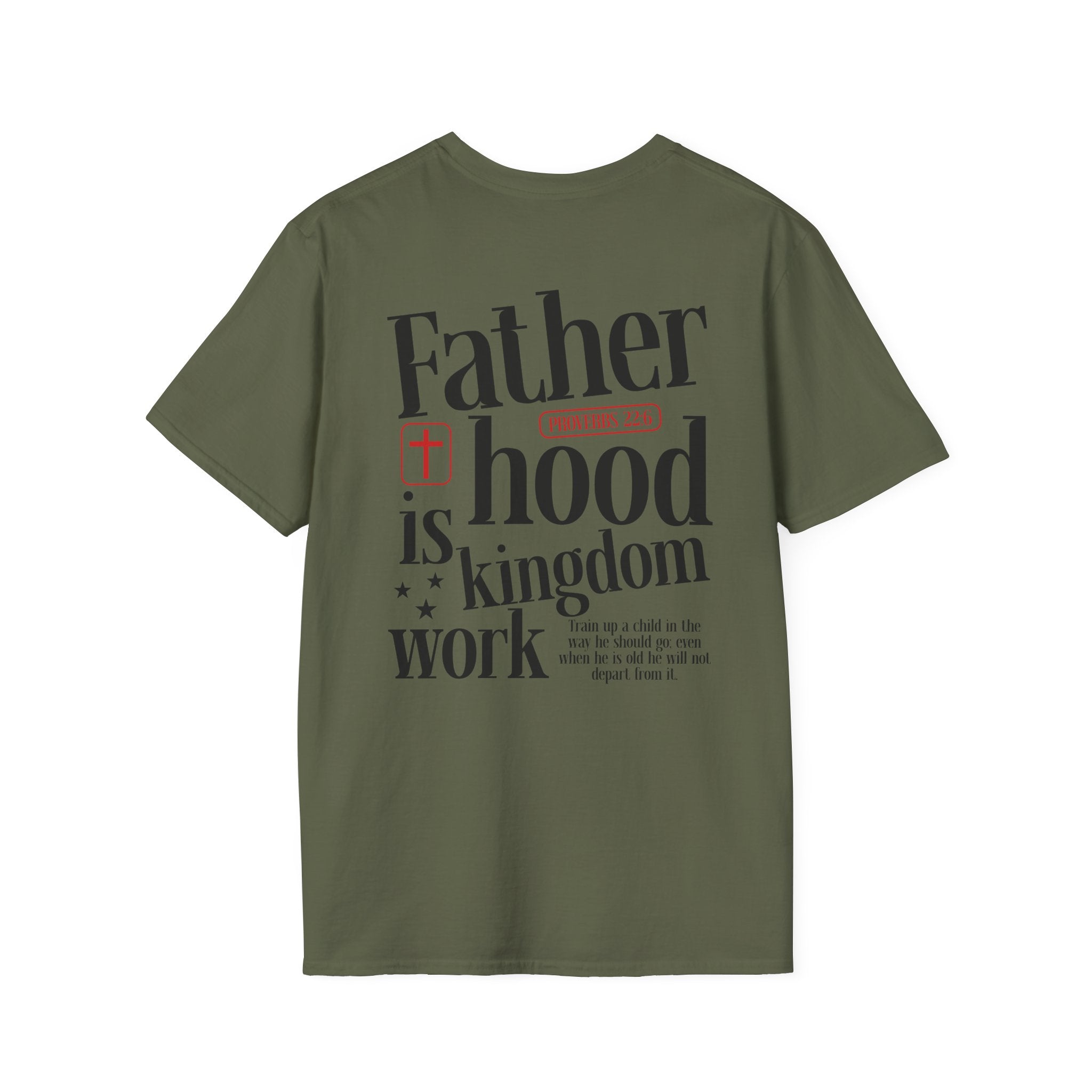 Fatherhood T-Shirt — Minimal 'Father + Hood' Dad Tee | New Dad Gift, Father’s Day