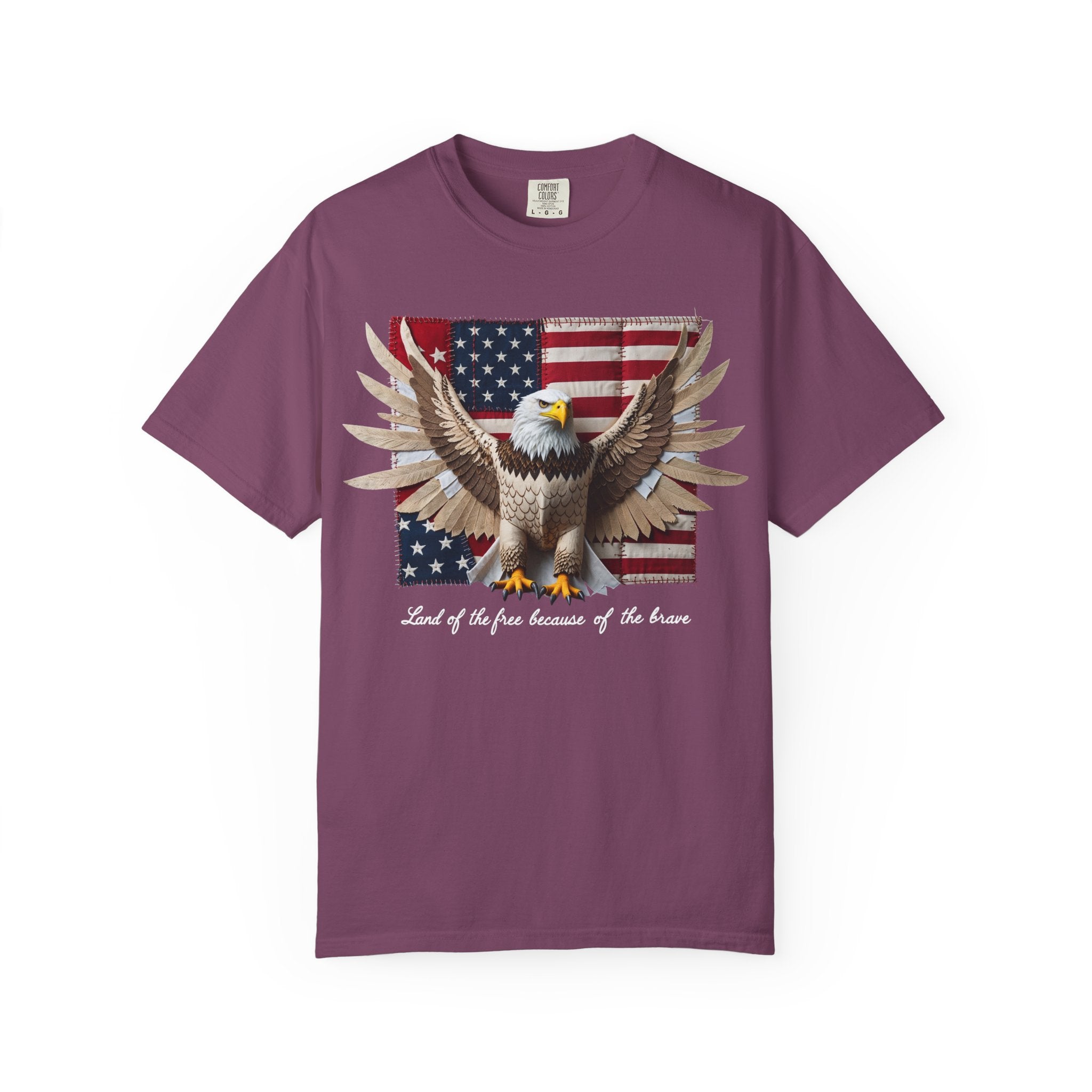 American Eagle Flag T-Shirt – Patriotic Bald Eagle Graphic Tee