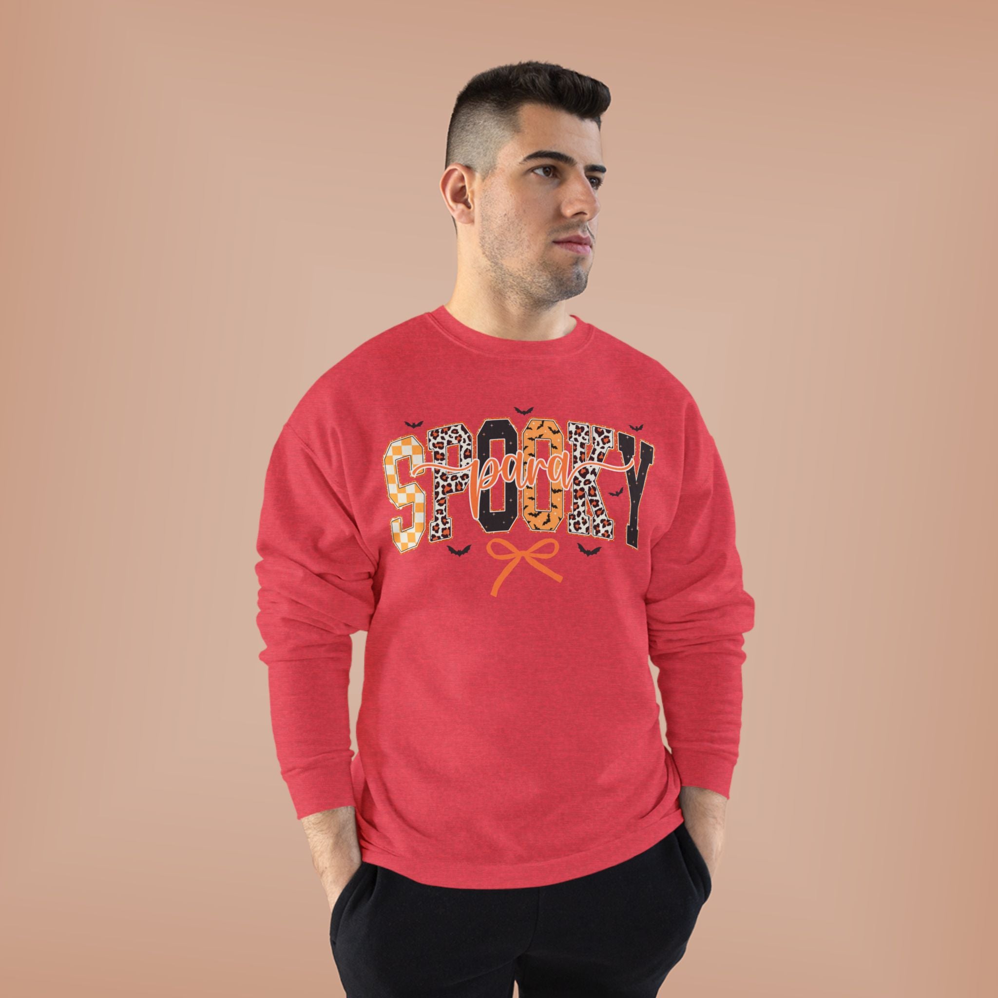 Spooky Leopard Halloween Crewneck Sweatshirt