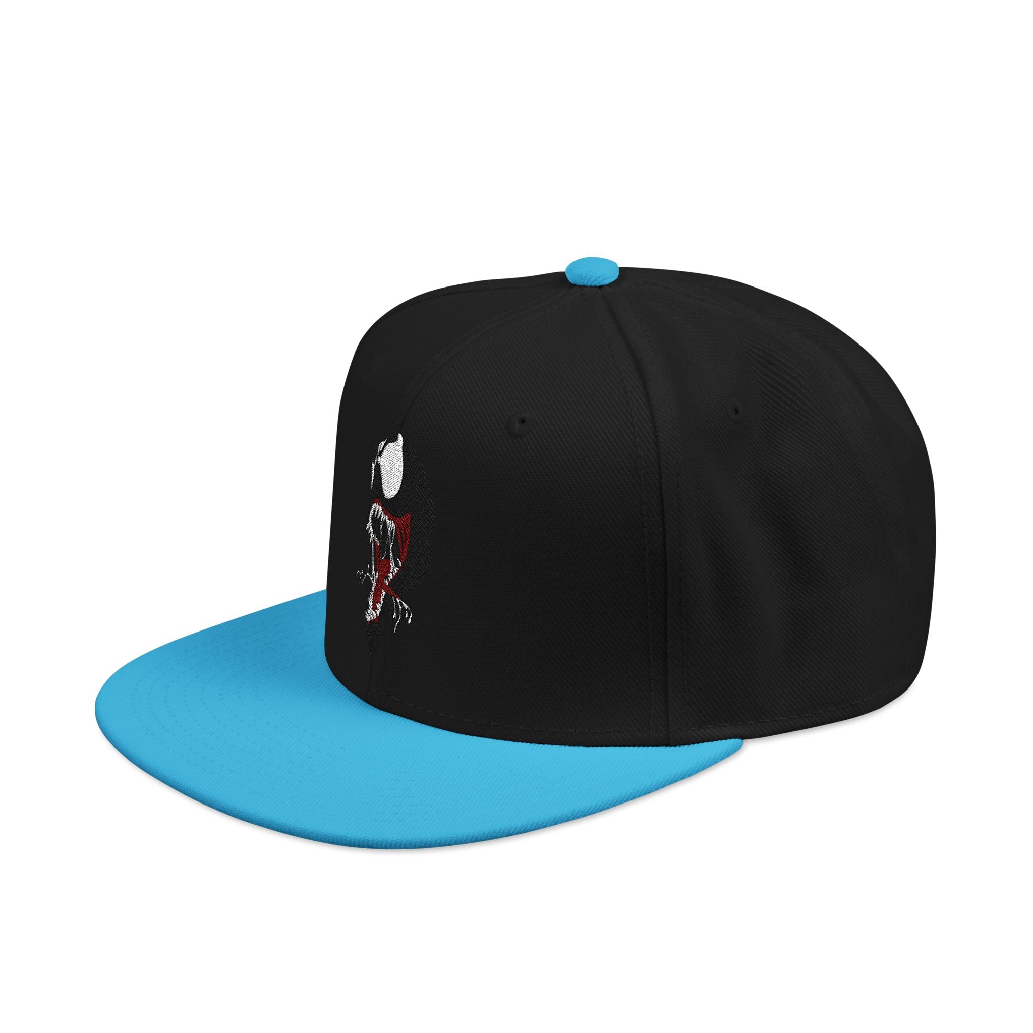 Embroidered Skull & Roses Snapback Hat — Gothic Streetwear Cap