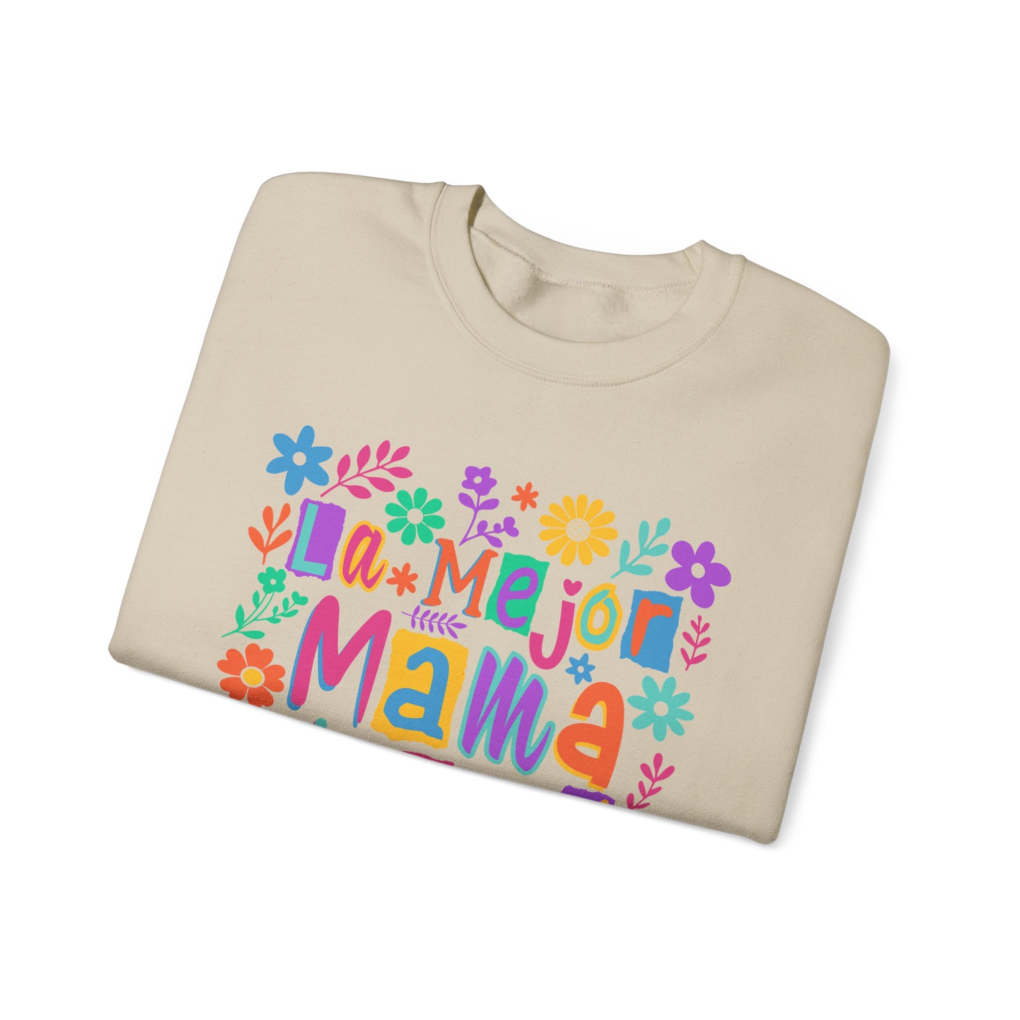 Sweatshirt — La Mejor Mamá del Mundo Floral Mother's Day Crewneck