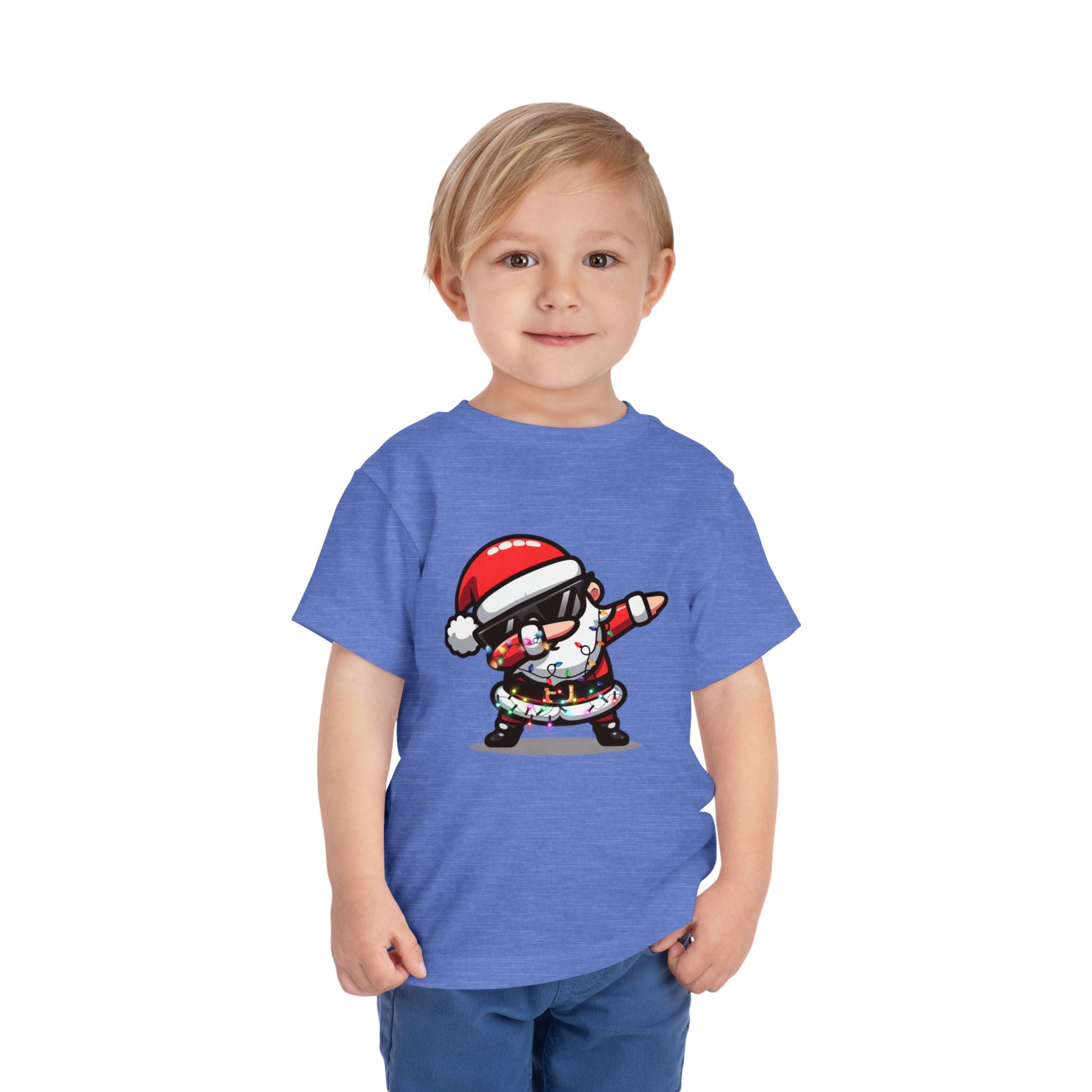 Toddler Tee — Dabbing Santa Holiday Kids Shirt