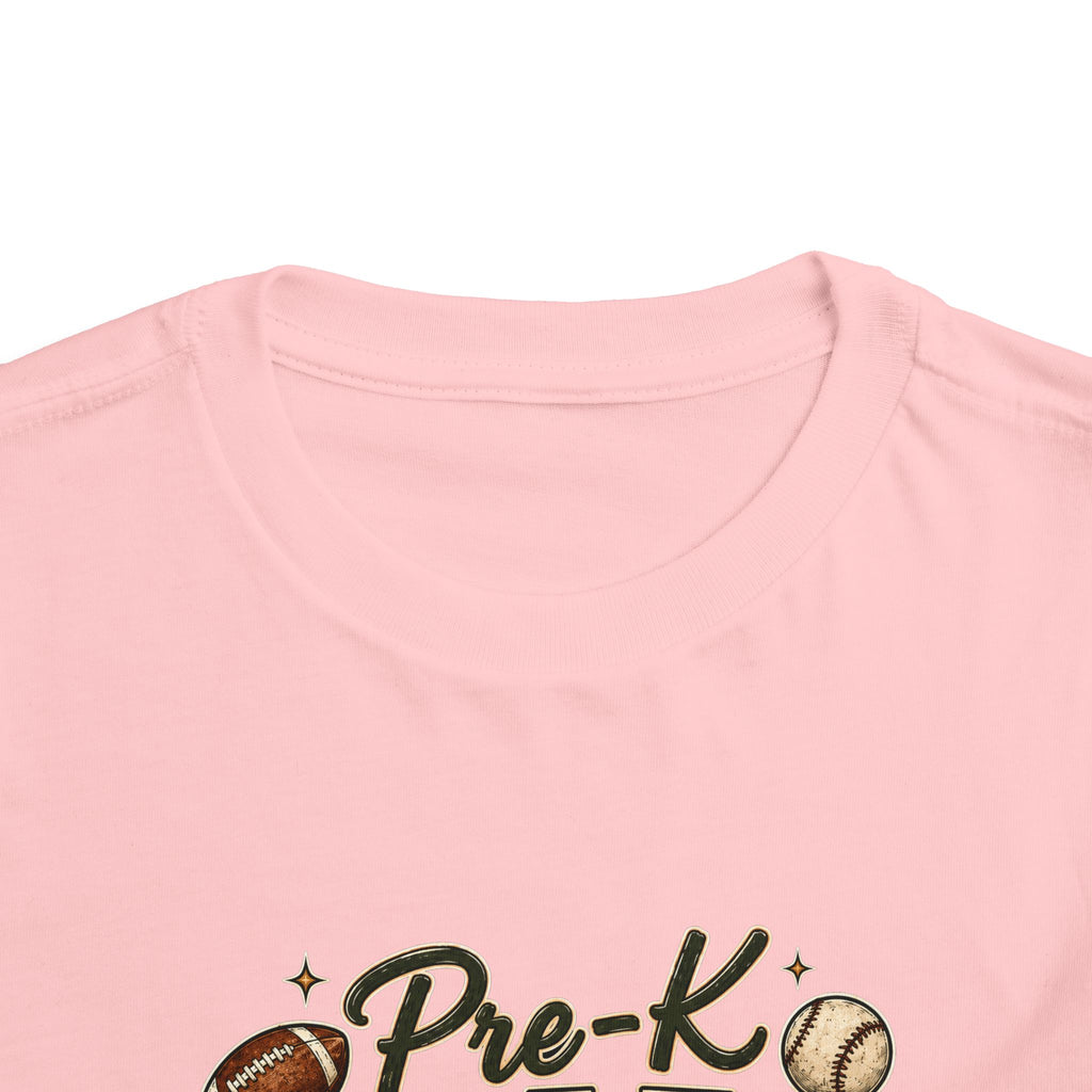 Pre-K Grade Toddler Tee — Back to School Sports Design