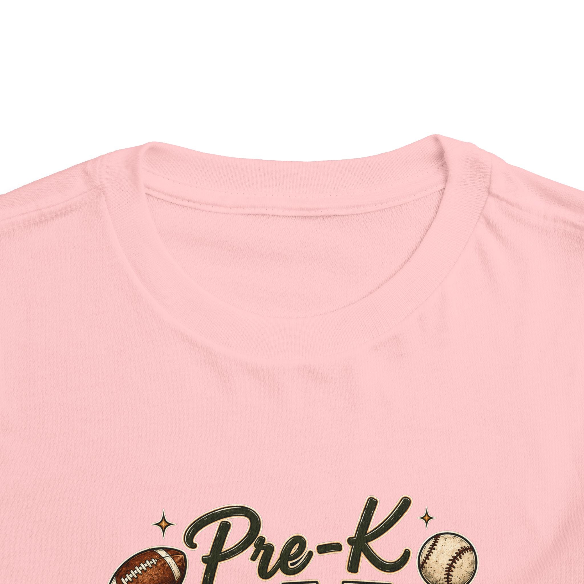 Pre-K Grade Toddler Tee — Back to School Sports Design
