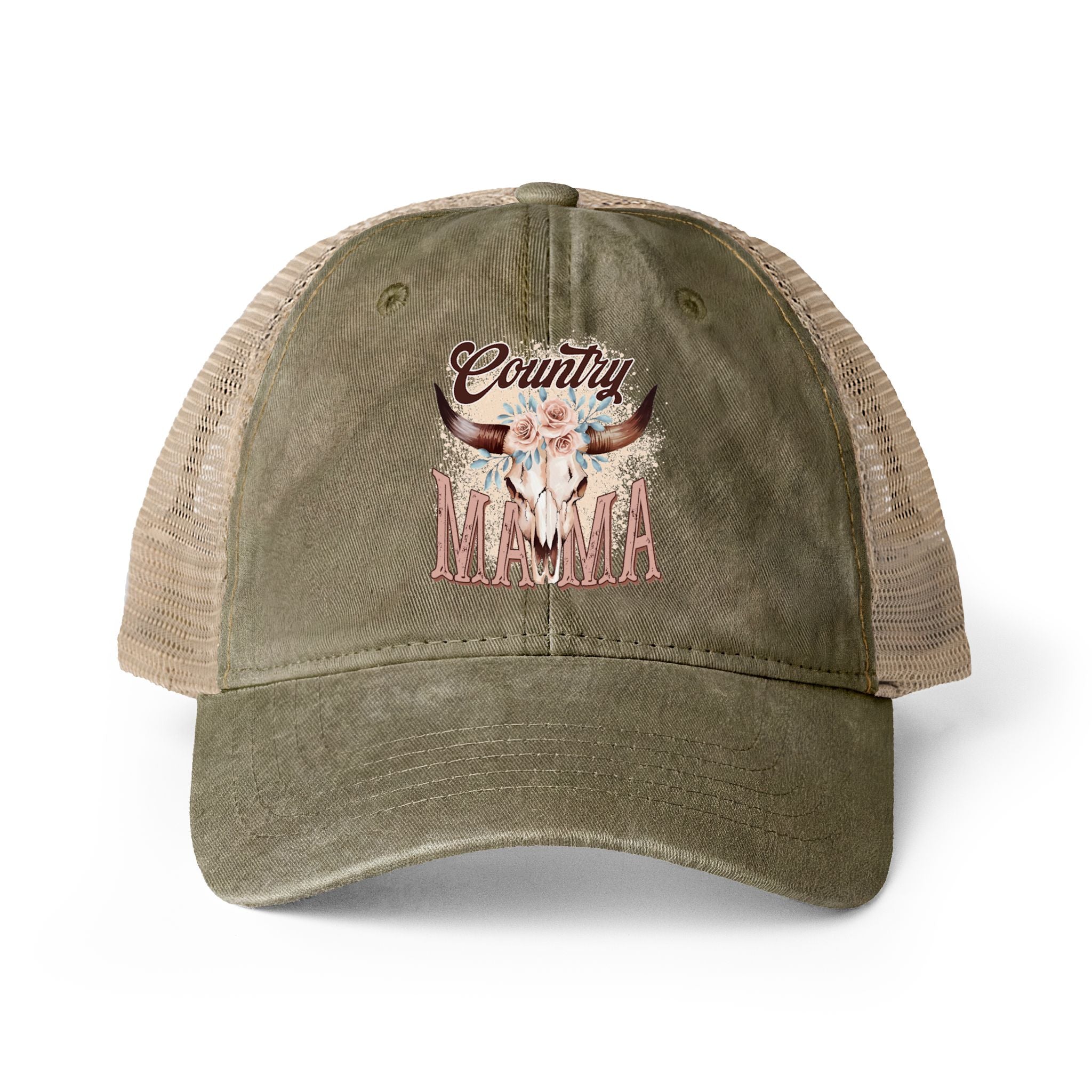 Women's Washed Mesh-Back Cap