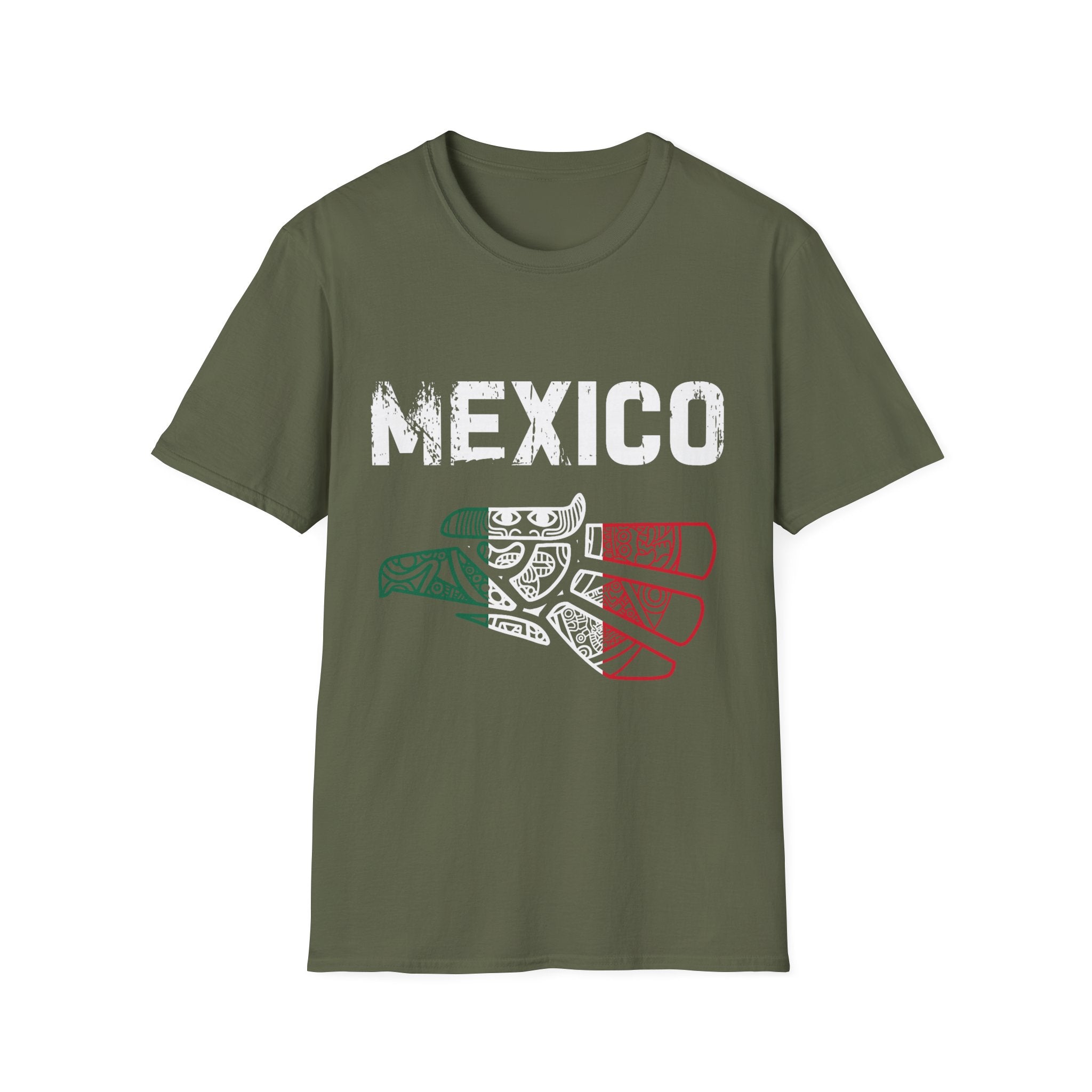 Mexico Flag Guitar T-Shirt — Mexican Pride Music Tee