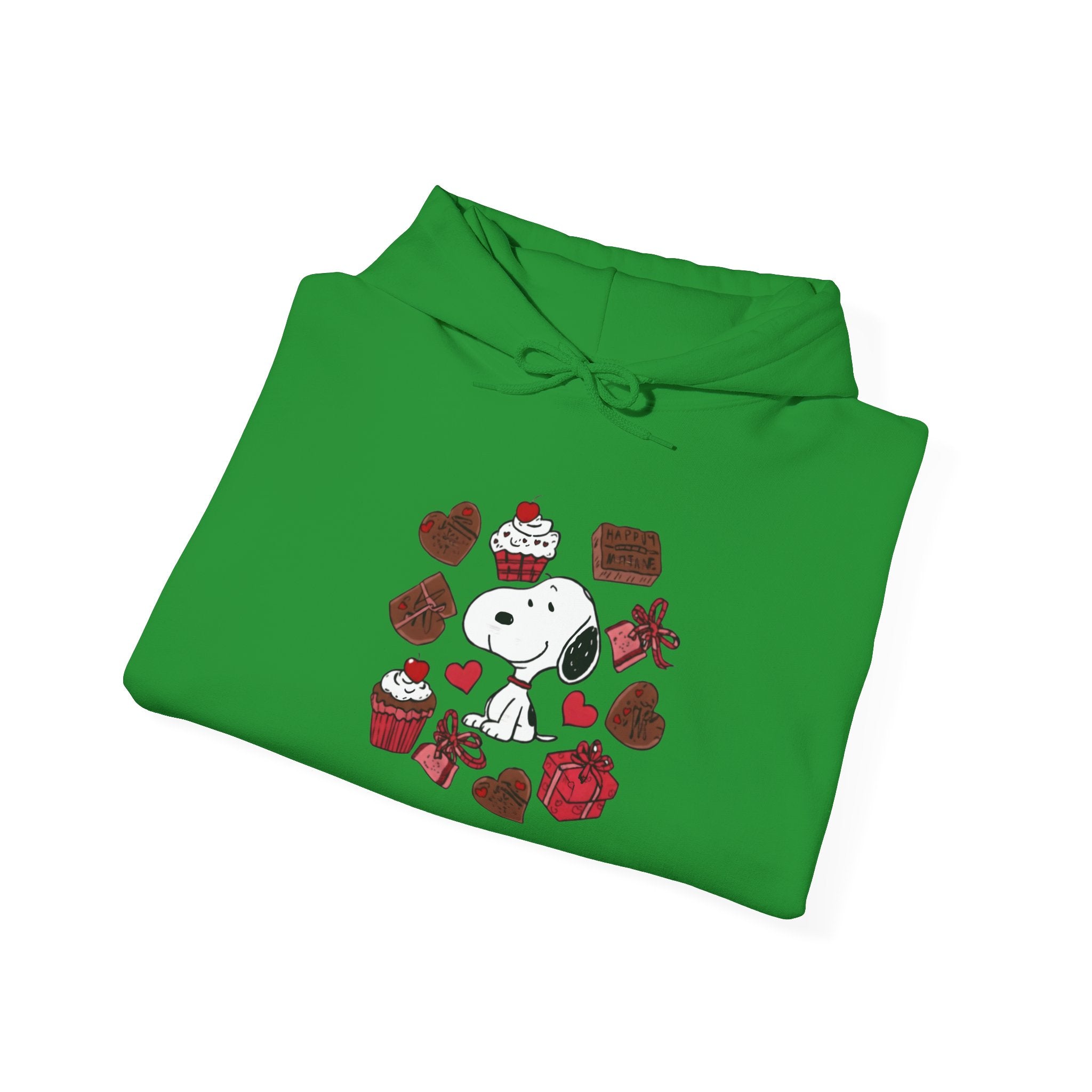 Snoopy Valentine Heart Hoodie | Cute Chocolate Cupcake Love Design