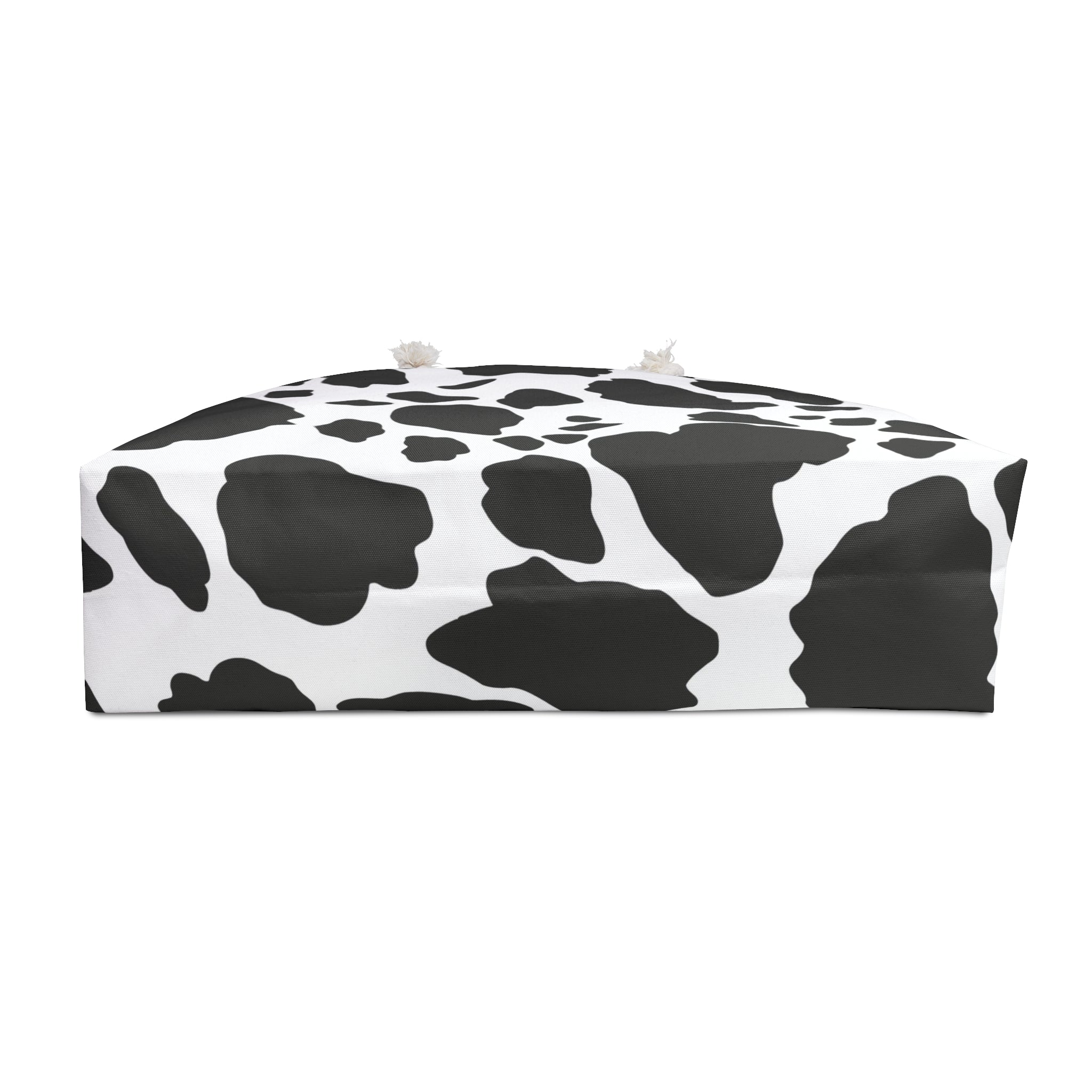 Cow Print Weekender Bag — Black & White Travel Tote