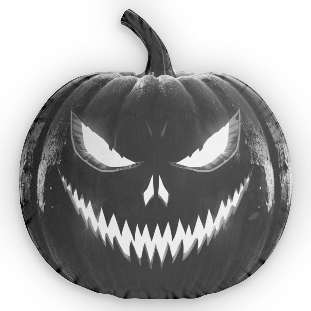 Halloween Pumpkin Shaped Pillow — Spooky Jack-O'-Lantern Decorative Pillow
