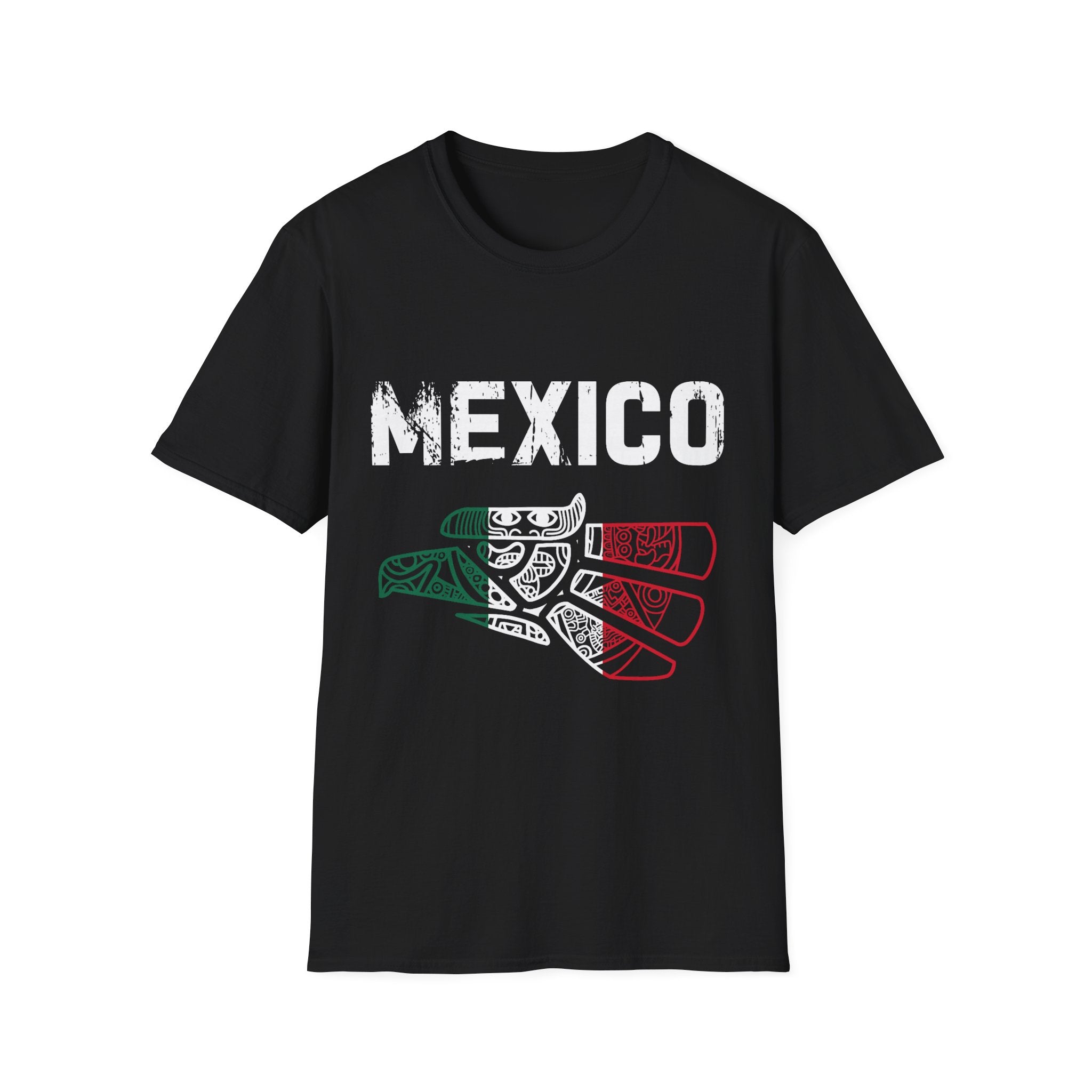 Mexico Flag Guitar T-Shirt — Mexican Pride Music Tee