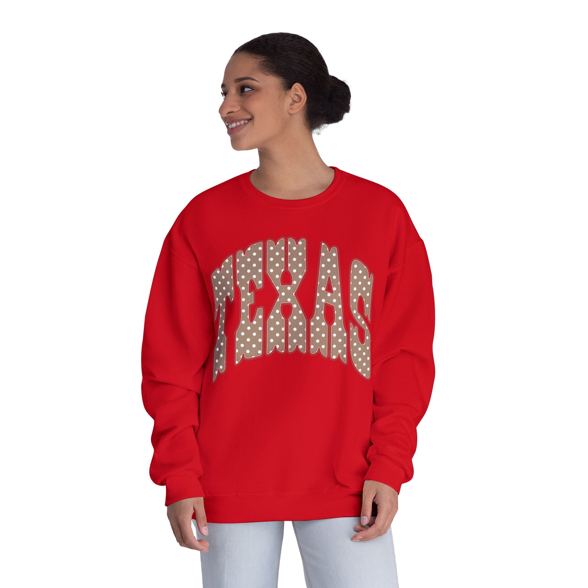 Texas Leopard Print Crewneck Sweatshirt