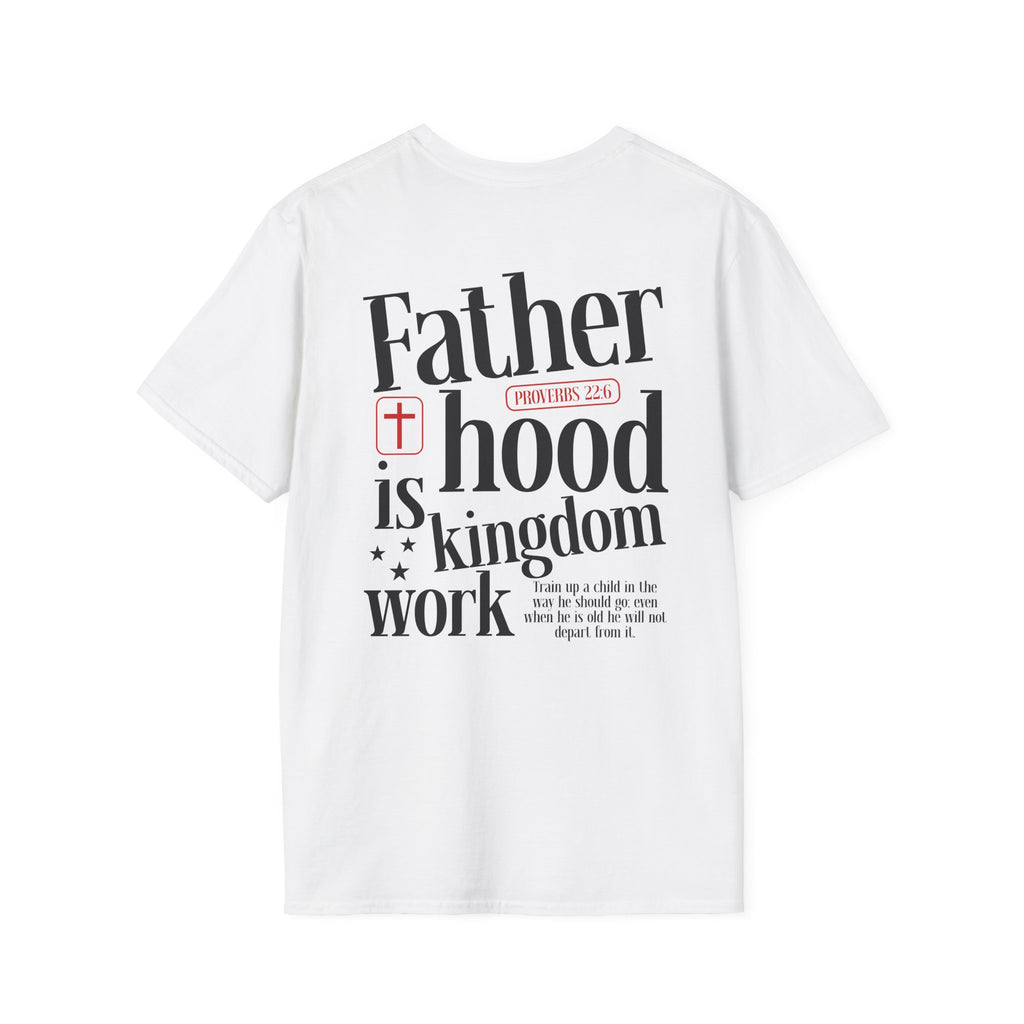 Fatherhood T-Shirt — Minimal 'Father + Hood' Dad Tee | New Dad Gift, Father’s Day