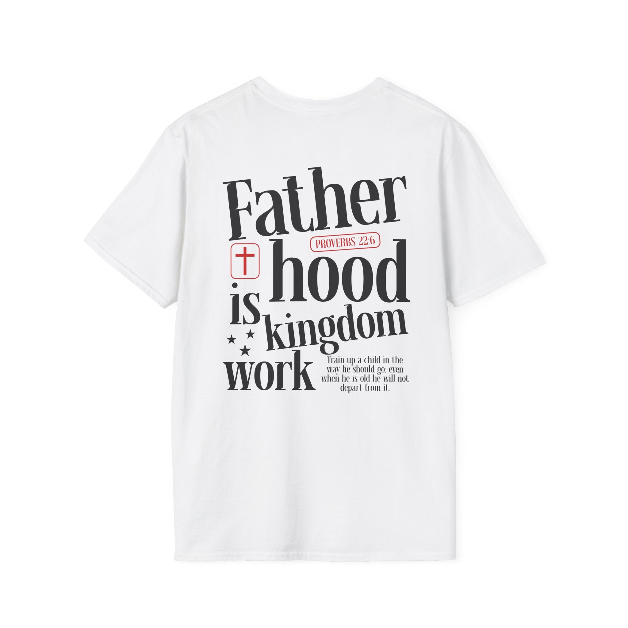 Fatherhood T-Shirt — Minimal 'Father + Hood' Dad Tee | New Dad Gift, Father’s Day