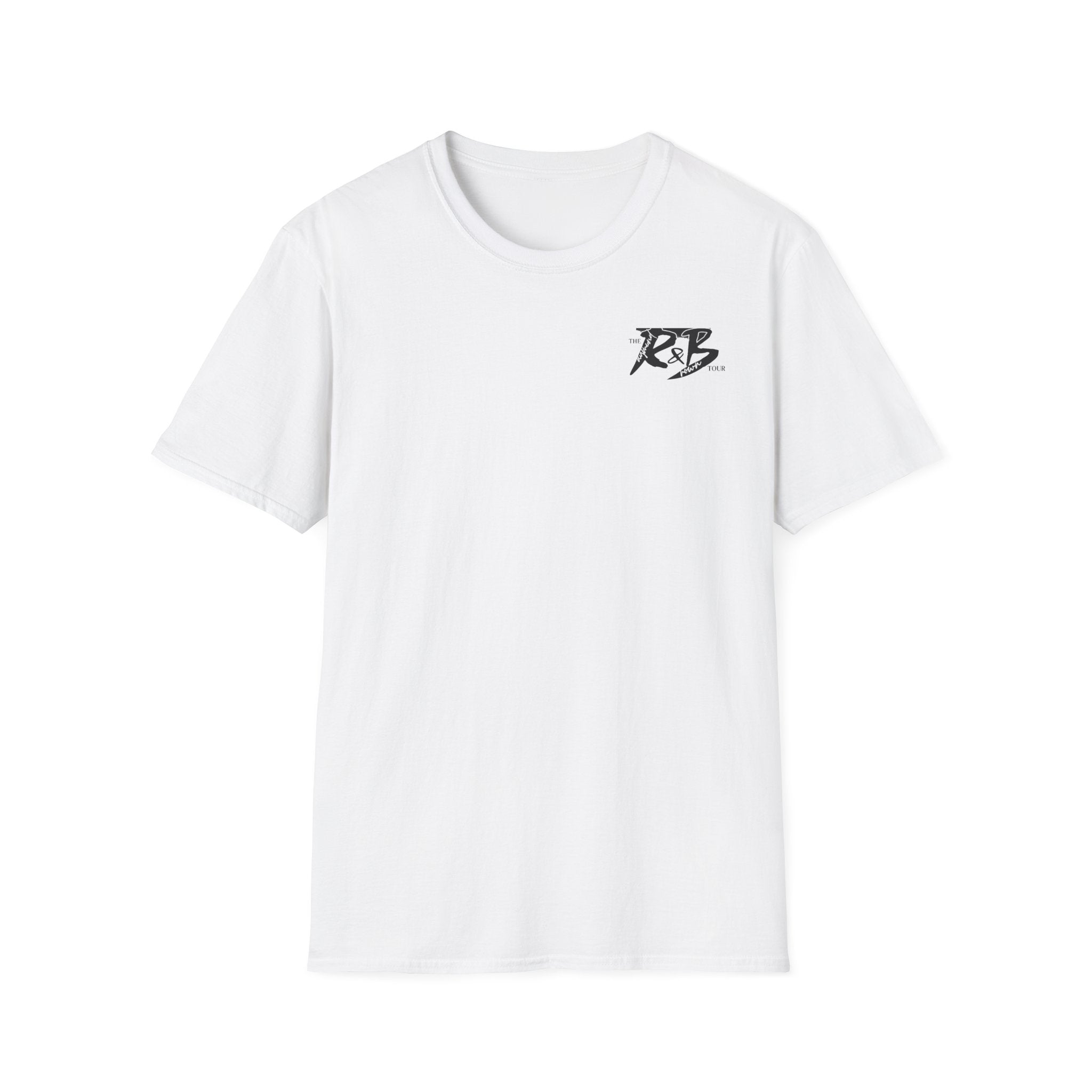 R&B Minimalist Logo T-Shirt — Retro Script Chest Print