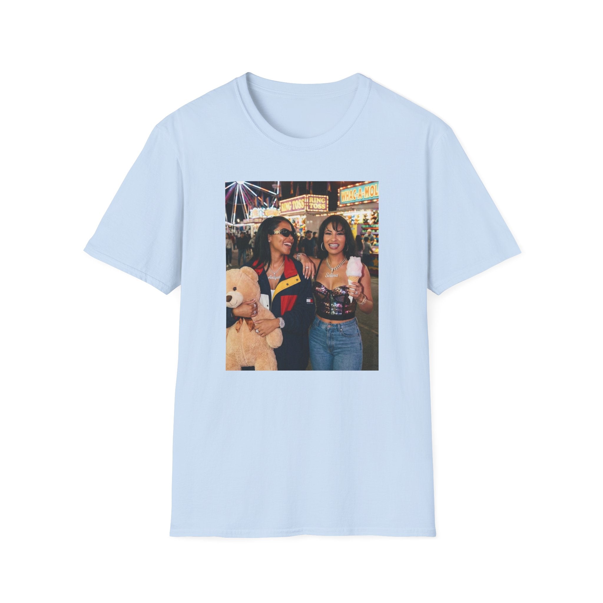 Photo Carnival T‑Shirt — Retro Fair Friends Tee (Cotton Graphic)