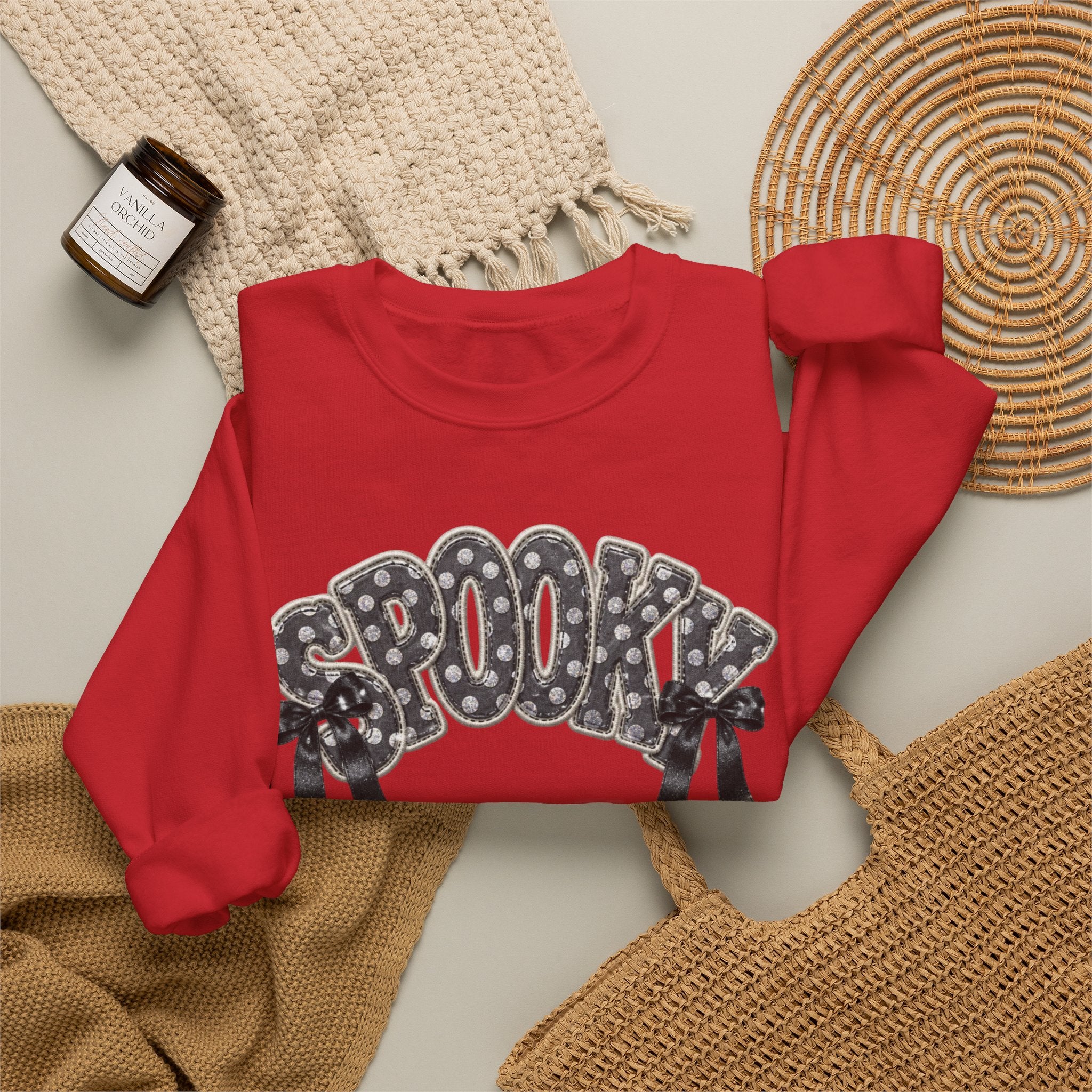 Spooky Floral 'SPOOKY' Crewneck Sweatshirt
