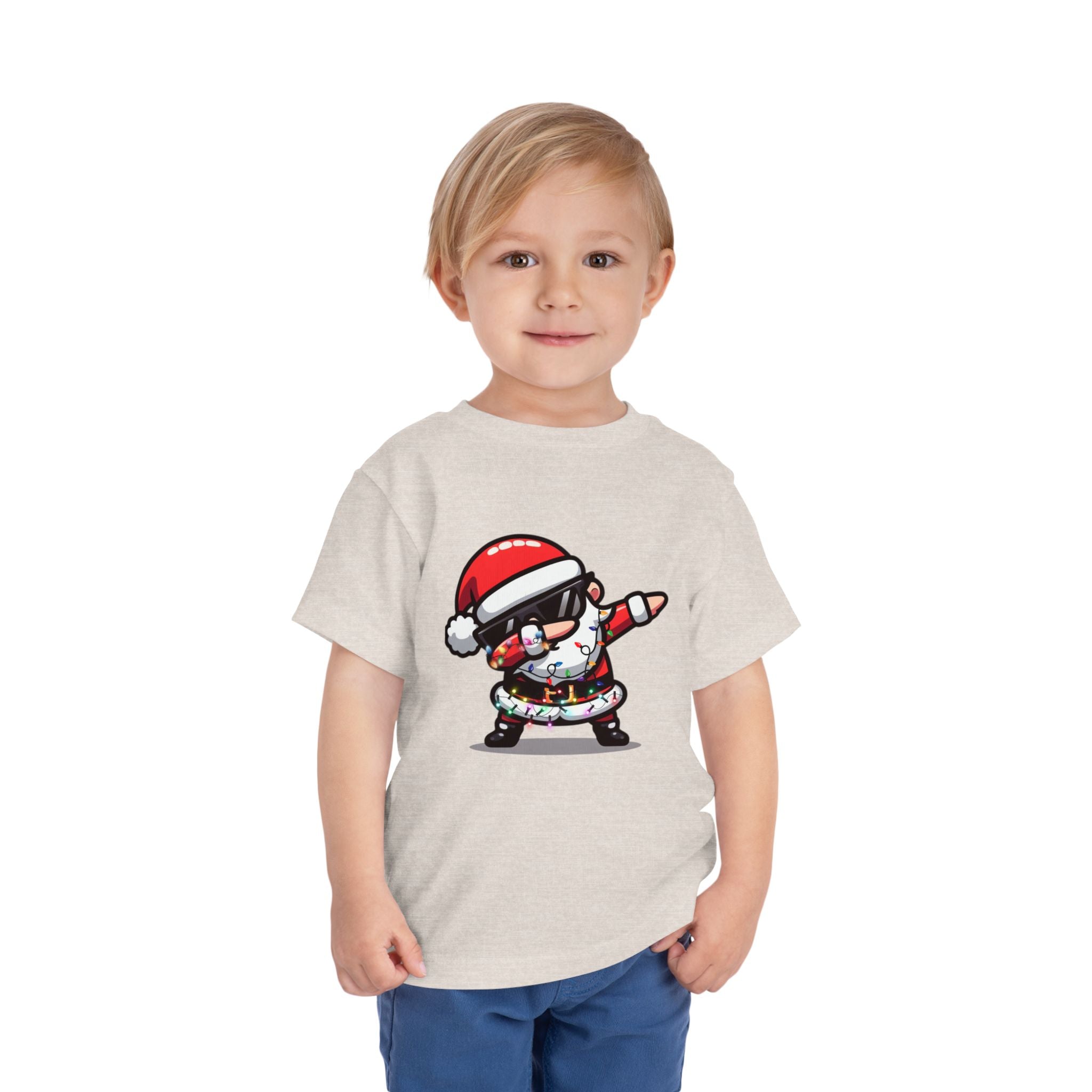 Toddler Tee — Dabbing Santa Holiday Kids Shirt