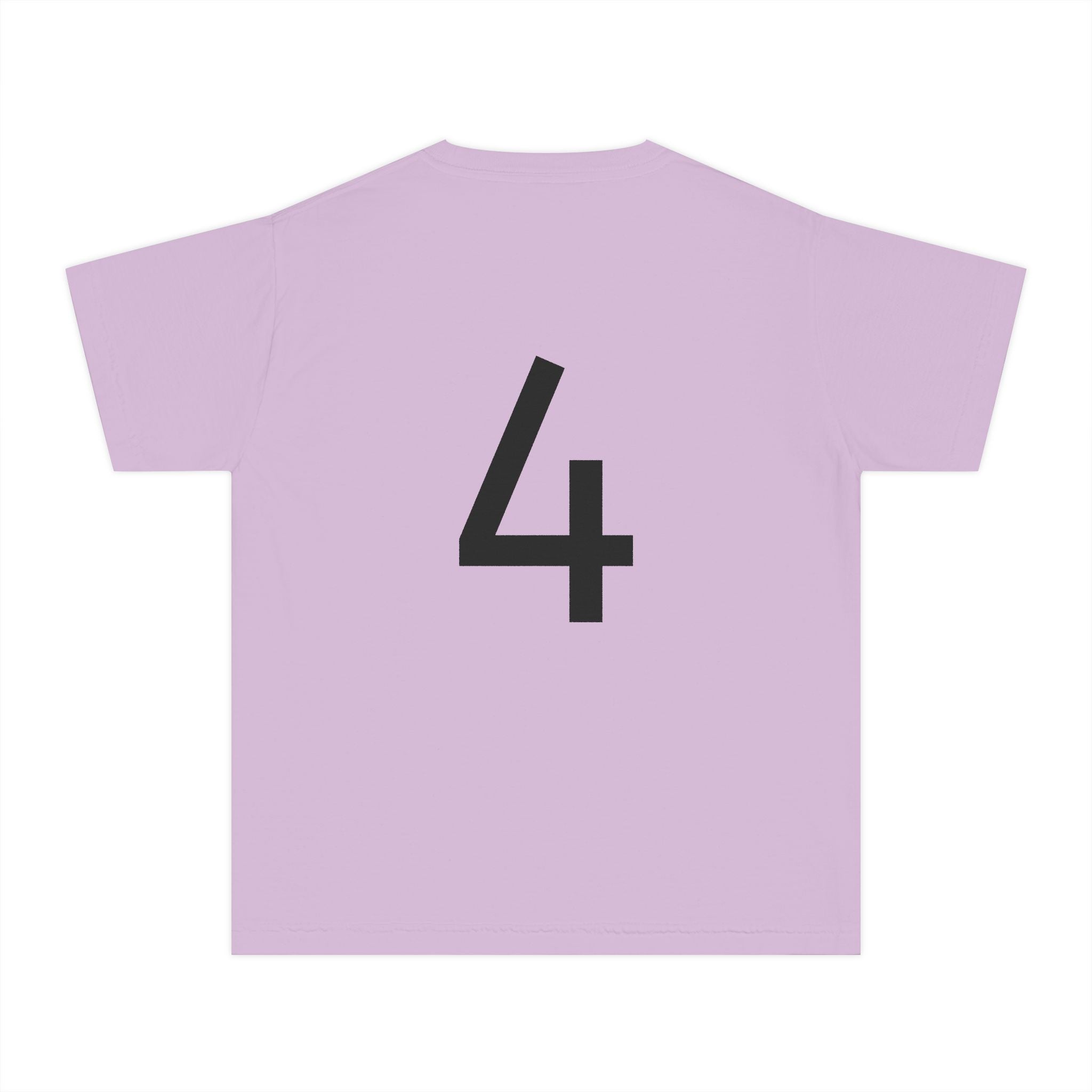 Birthday Girl Tee — Kids 4th Birthday Shirt with Pink Balloon Back Design