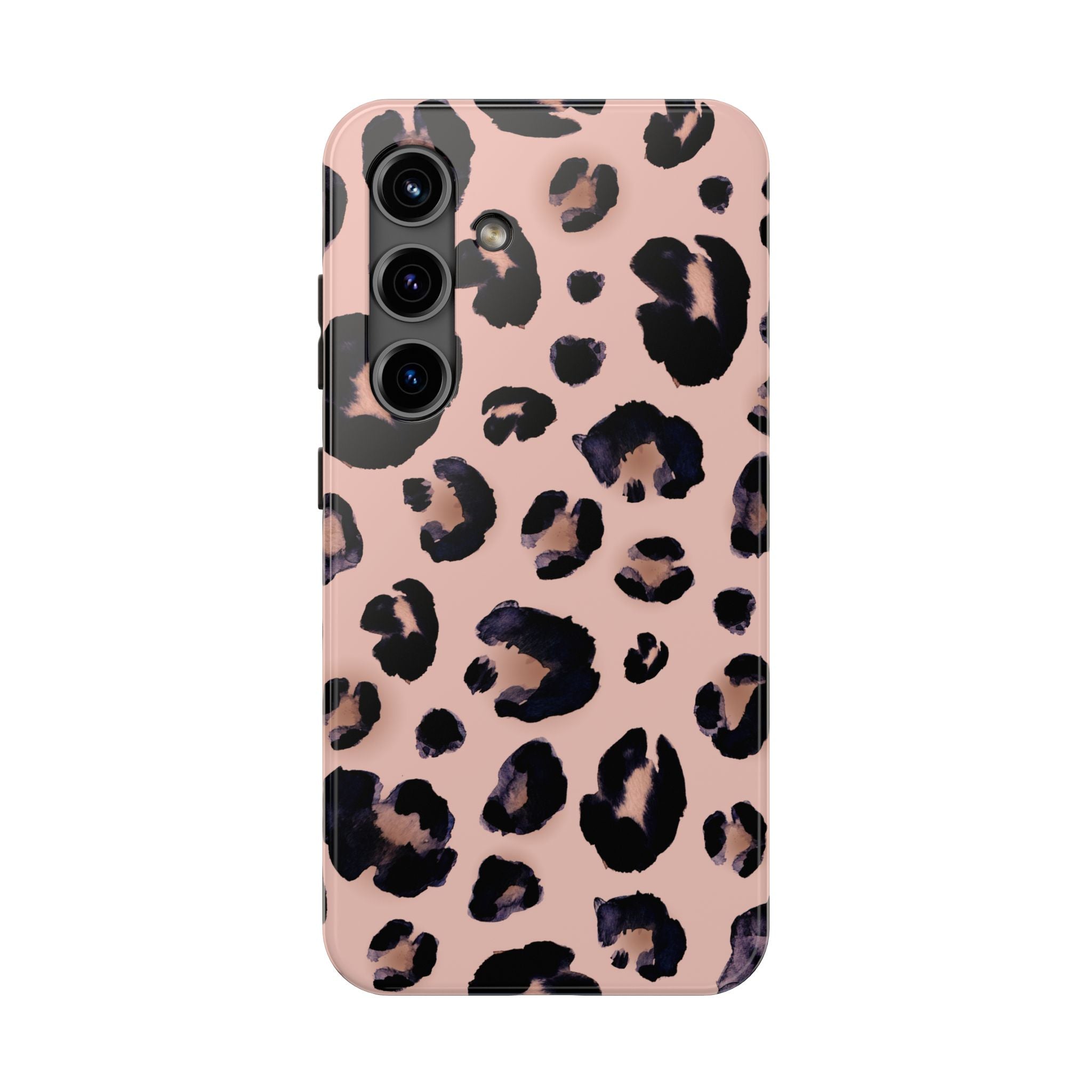 Leopard Print Tough Phone Case — Pink Animal Print Protective Cover