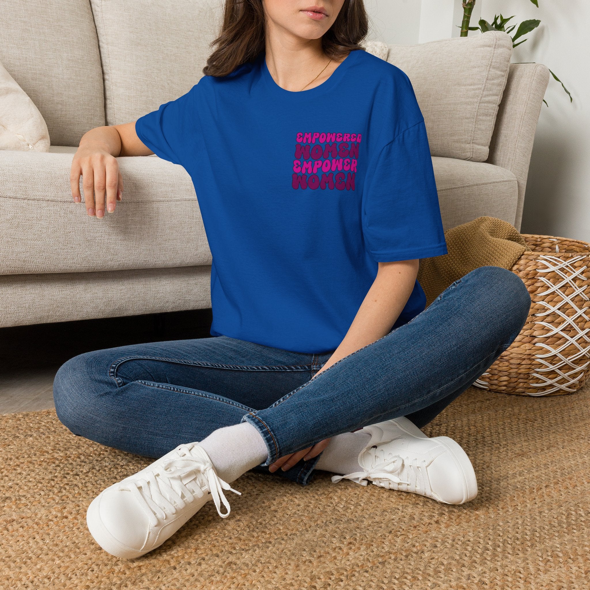 T-Shirt — Empowered Women Empower Women Retro Script Chest Design
