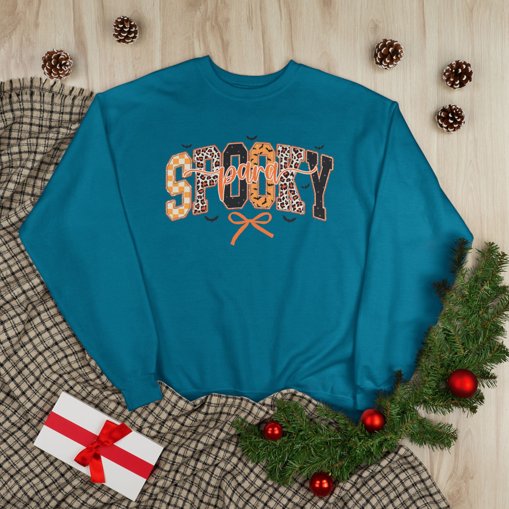 Spooky Leopard Halloween Crewneck Sweatshirt