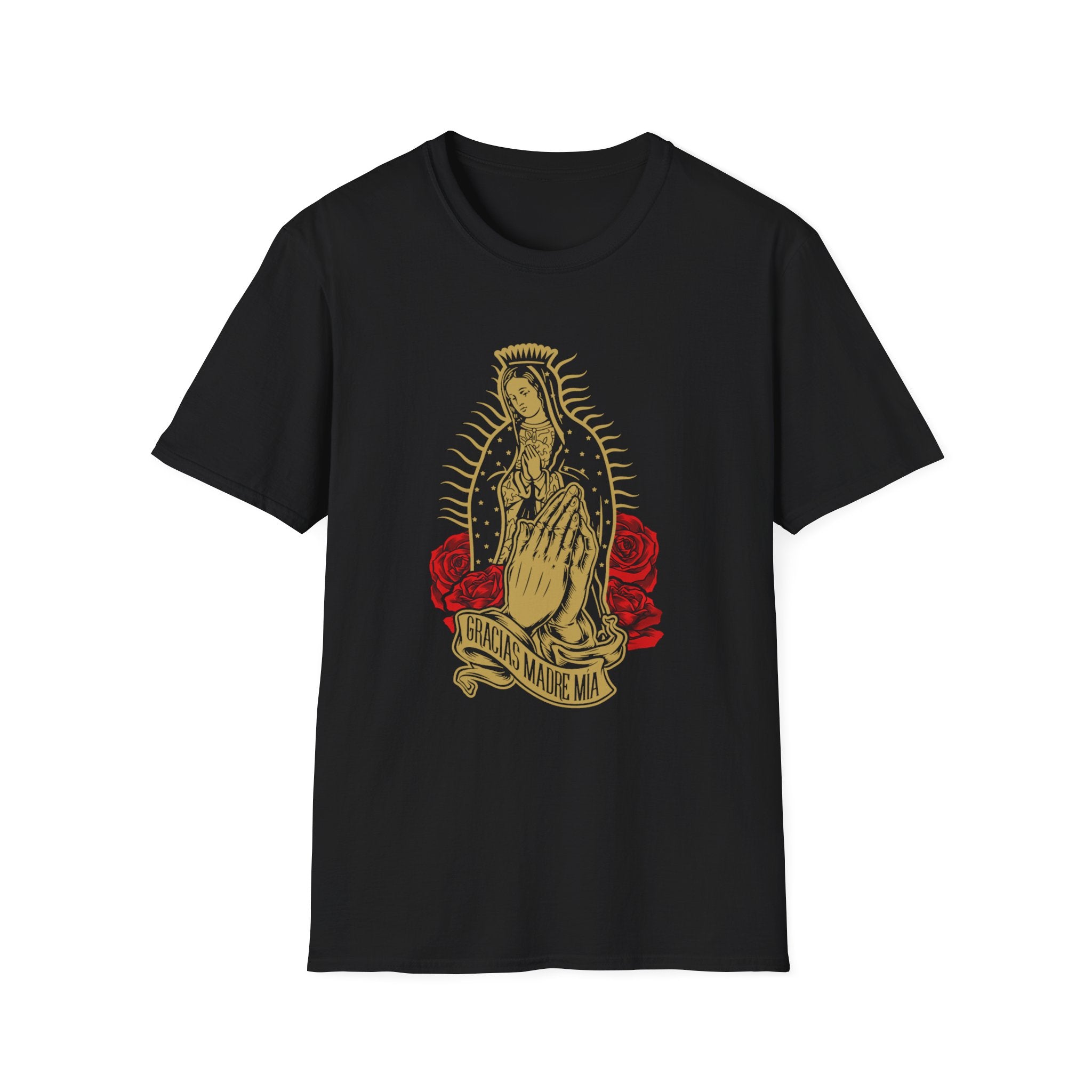 Our Lady of Guadalupe T-Shirt | Virgin Mary illustration, roses
