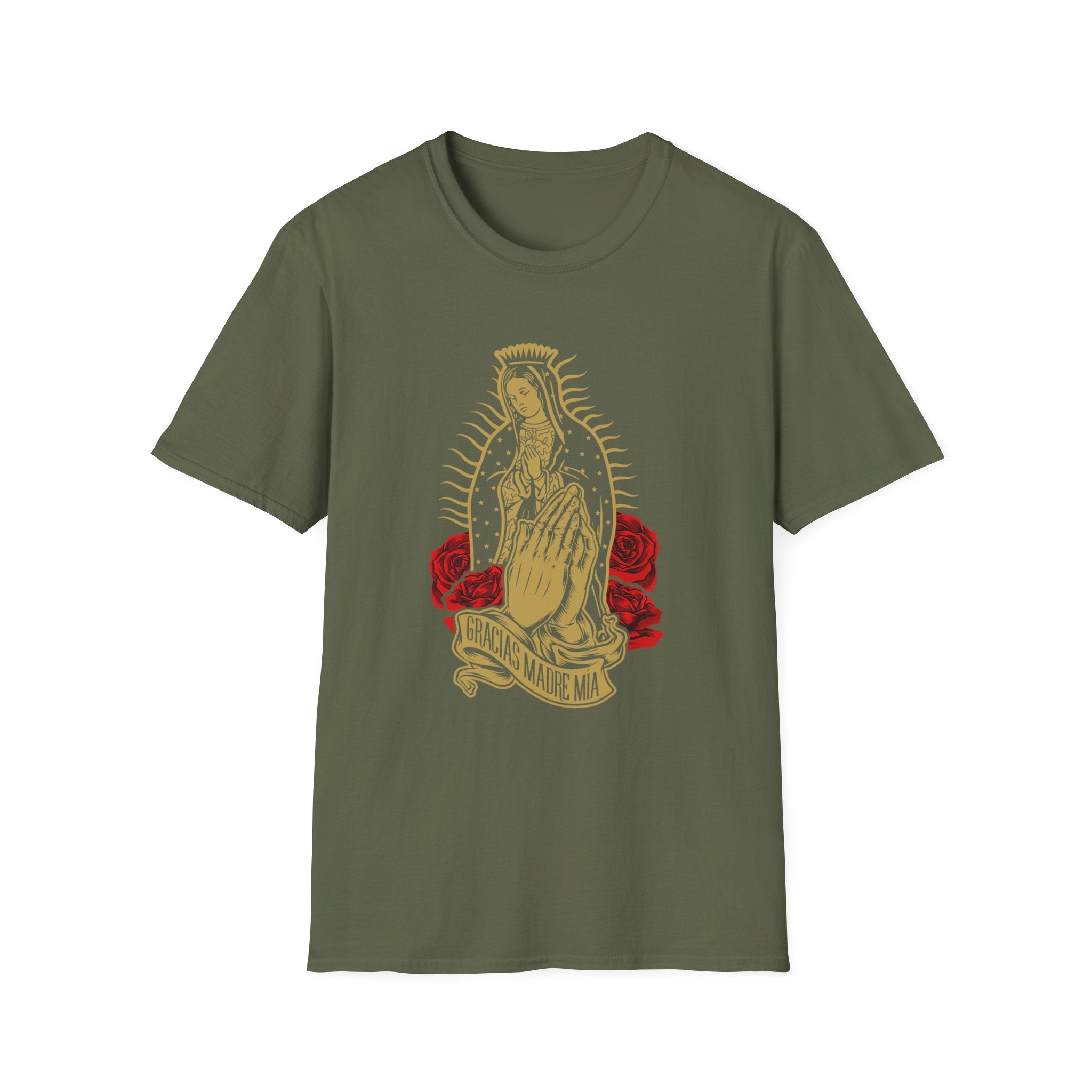 Our Lady of Guadalupe T-Shirt | Virgin Mary illustration, roses
