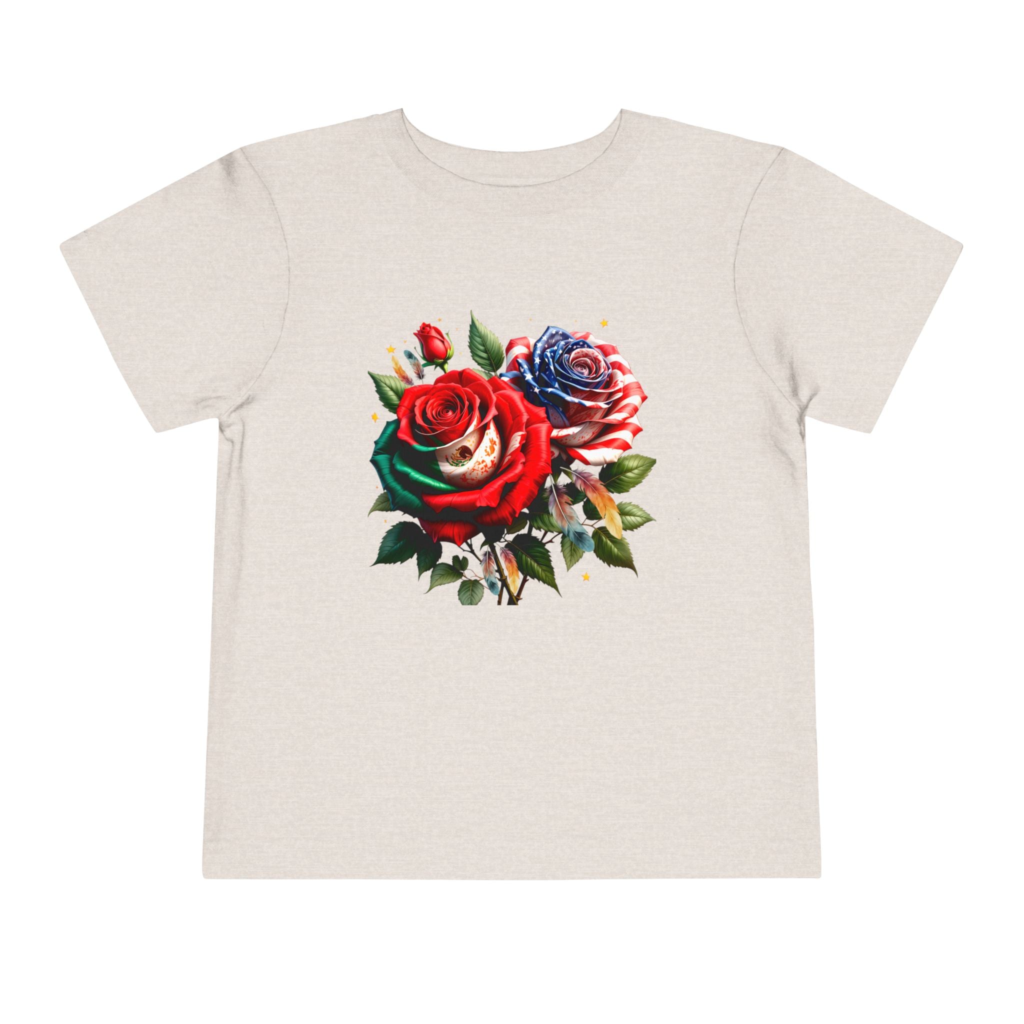 Toddler Tee — Vintage Watercolor Roses Floral Shirt for Kids