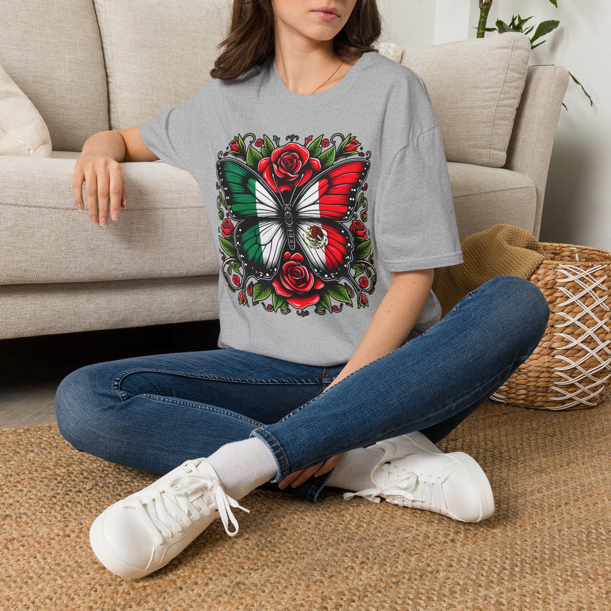 Mexican Flag Butterfly T-Shirt — Rose & Eagle Graphic Tee