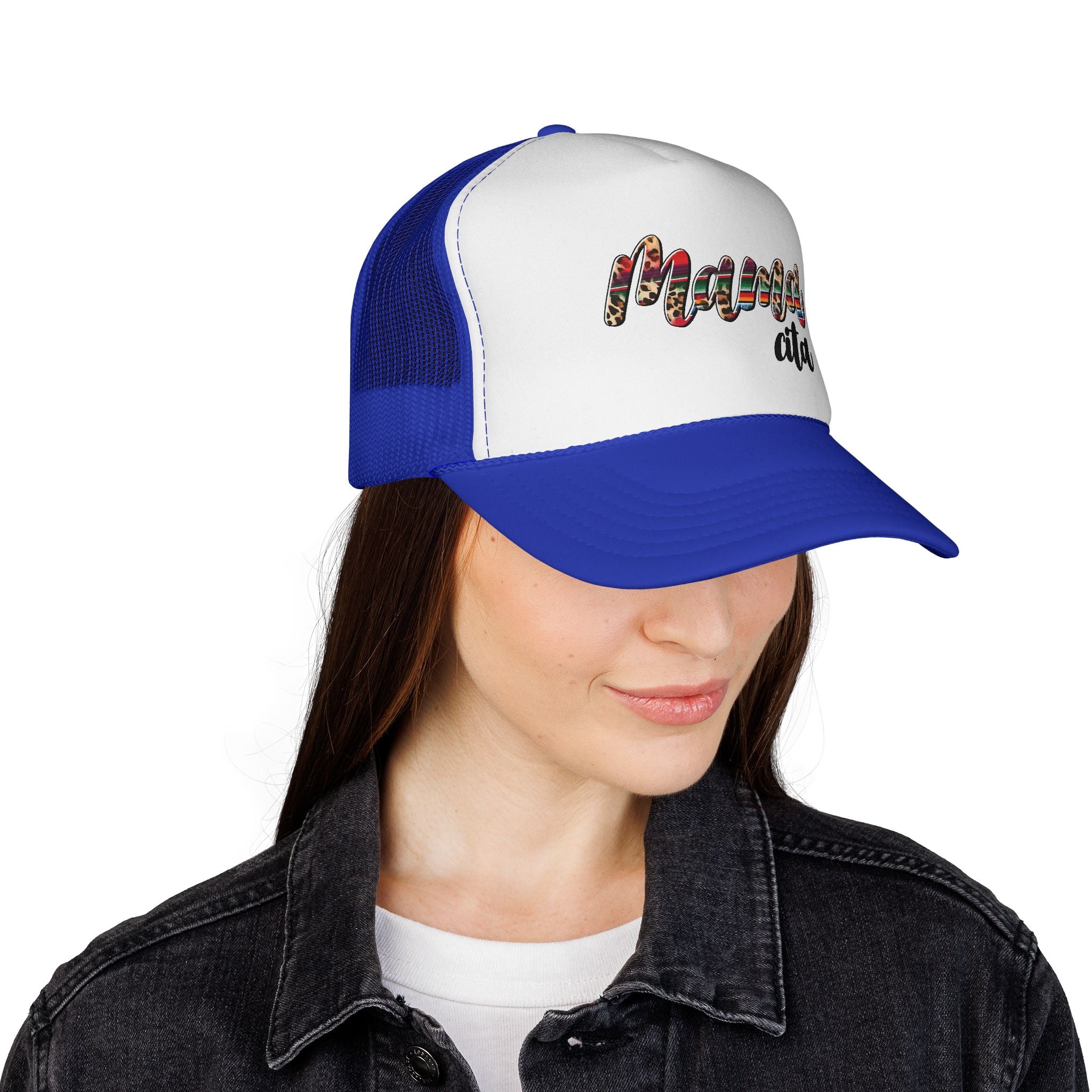 Mama Alta Trucker Cap — Serape Pattern Mom Hat