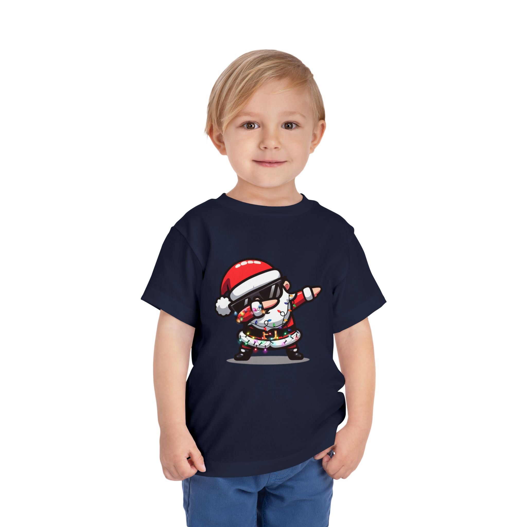 Toddler Tee — Dabbing Santa Holiday Kids Shirt