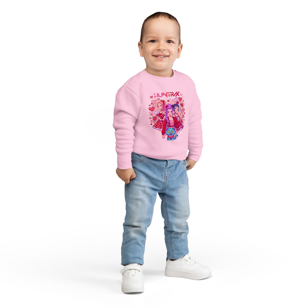 Toddler Sweatshirt — Pink Heart Huntrix