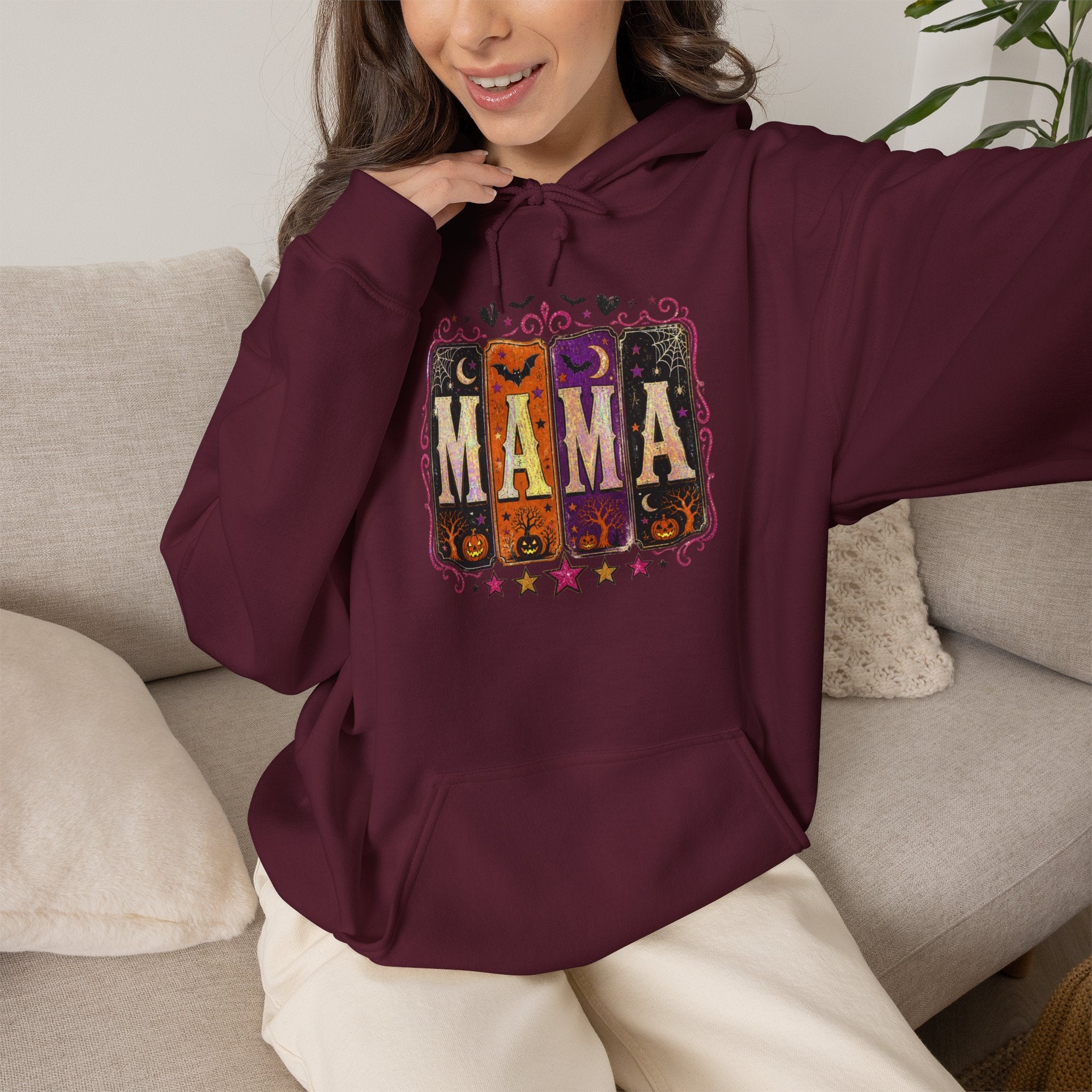 Mama Retro Hoodie — Vintage Letterpress Mother’s Day Sweatshirt
