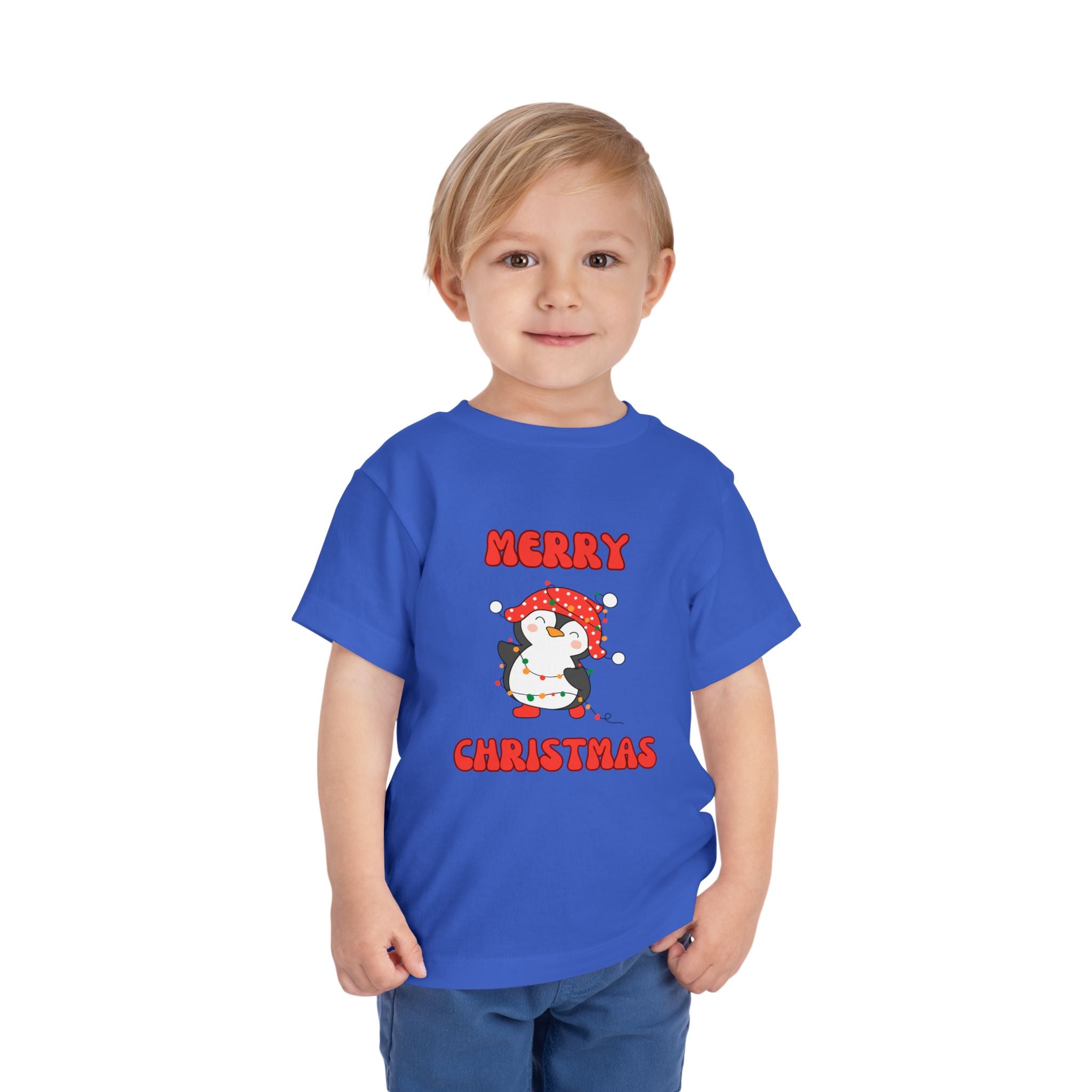 Merry Christmas Penguin Toddler Tee
