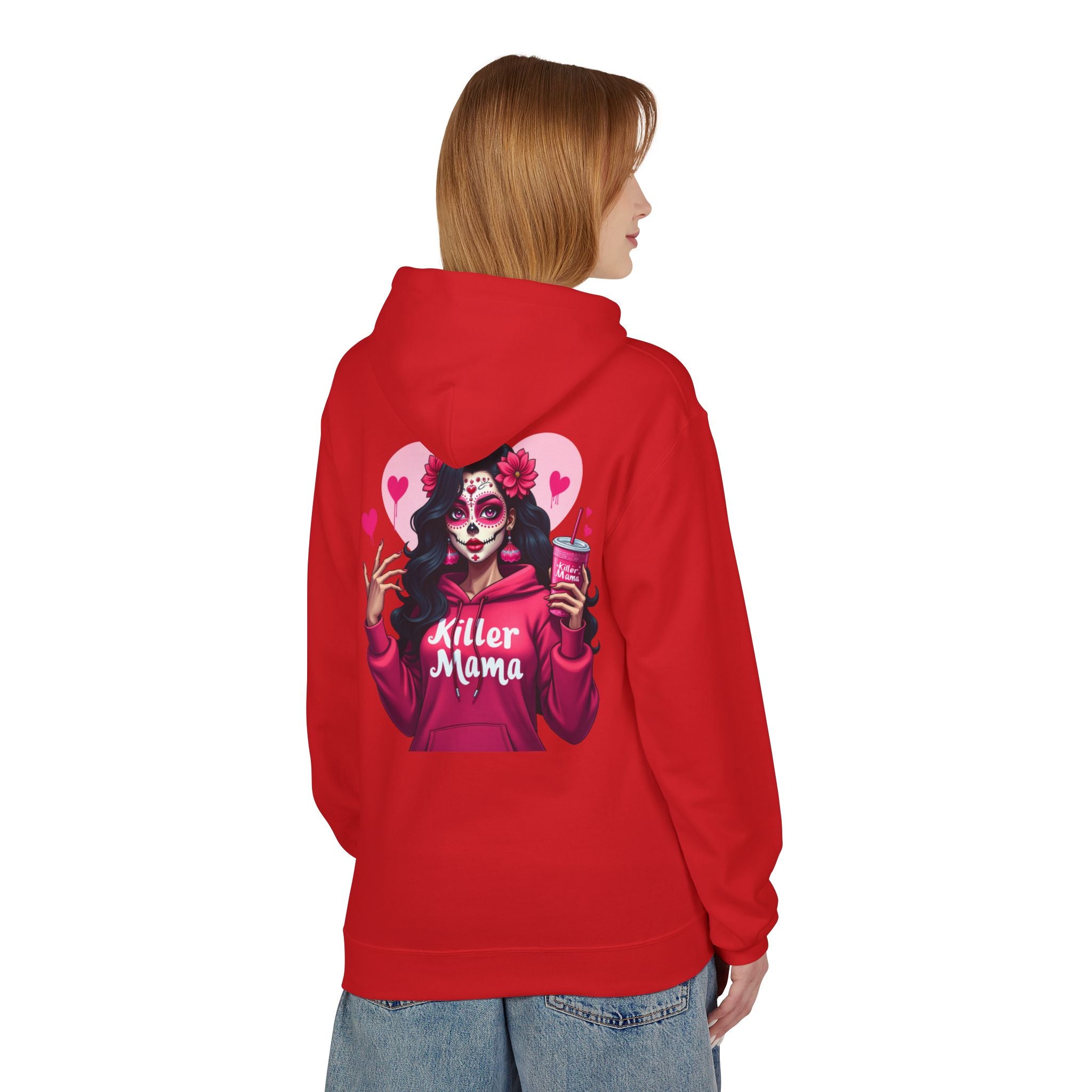 Killer Mama Hoodie — Day of the Dead Sugar Skull Mom Graphic Hoodie