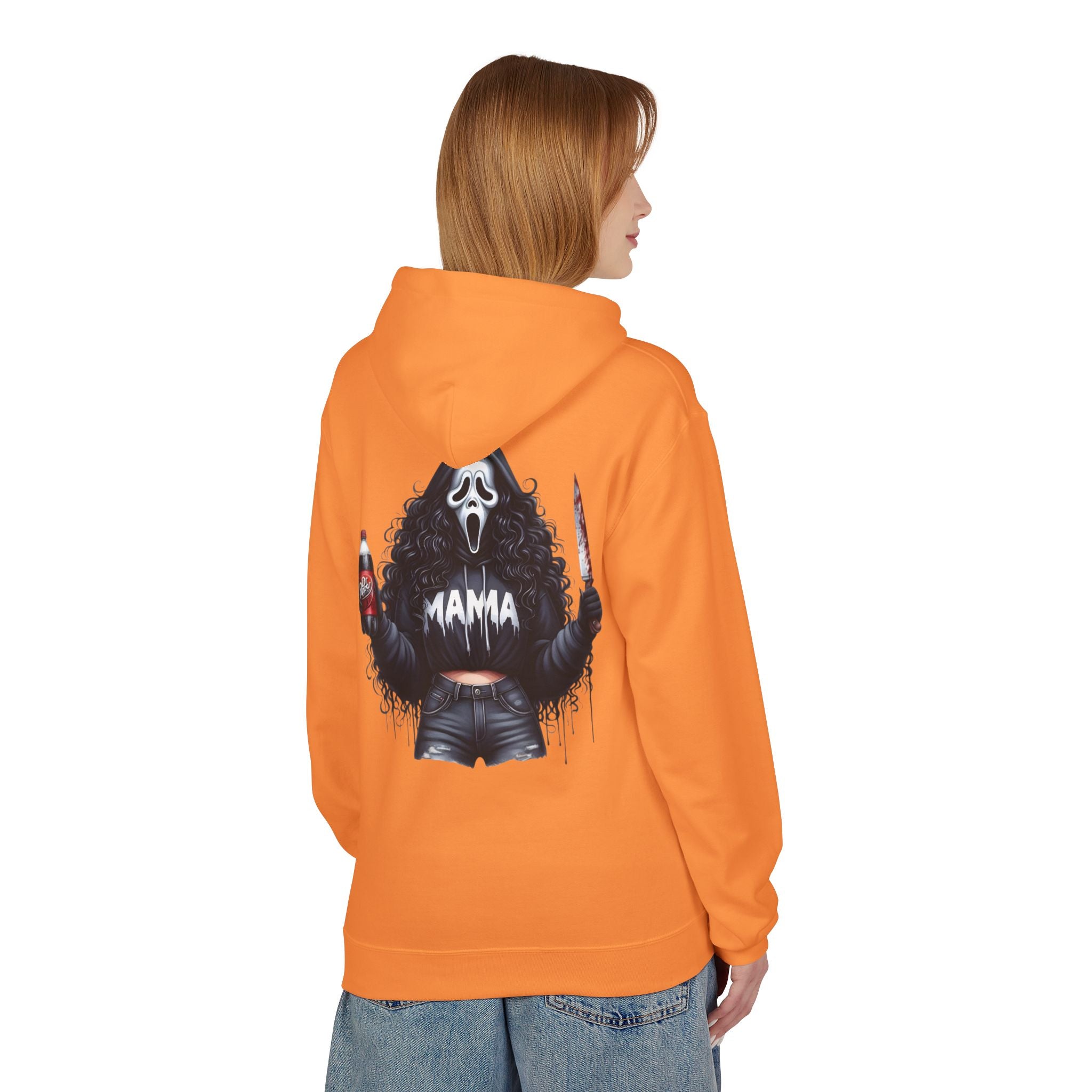Horror Mama Hoodie — 'What's Your Favorite Scary Movie?' Graphic Hooded Sweatshirt