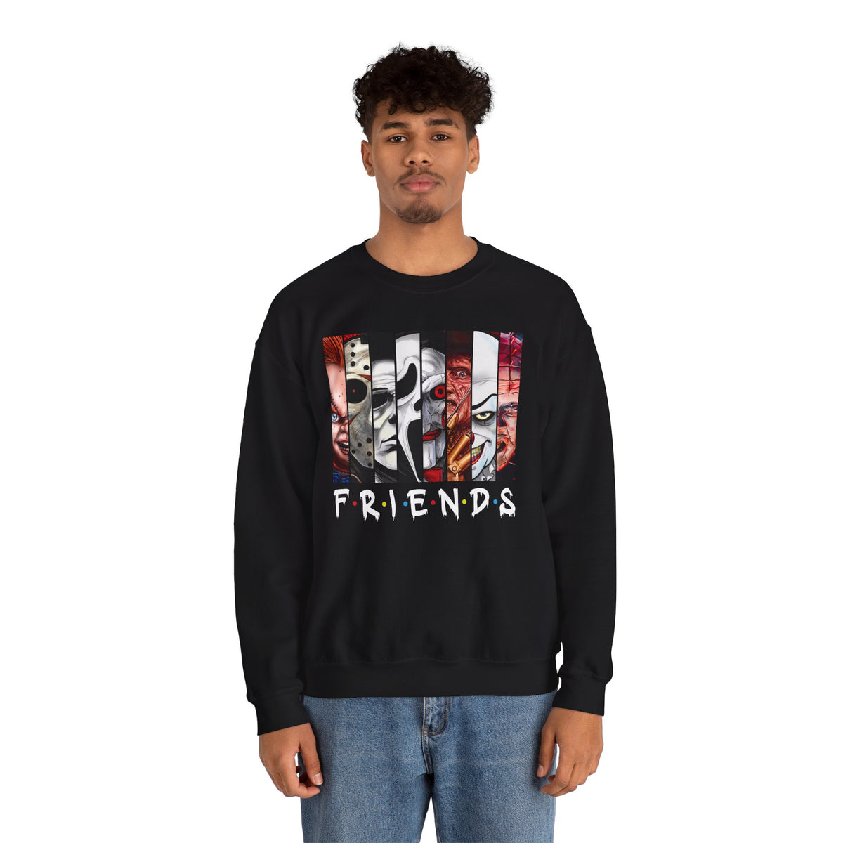 Horror Icons "Friends" Crewneck Sweatshirt
