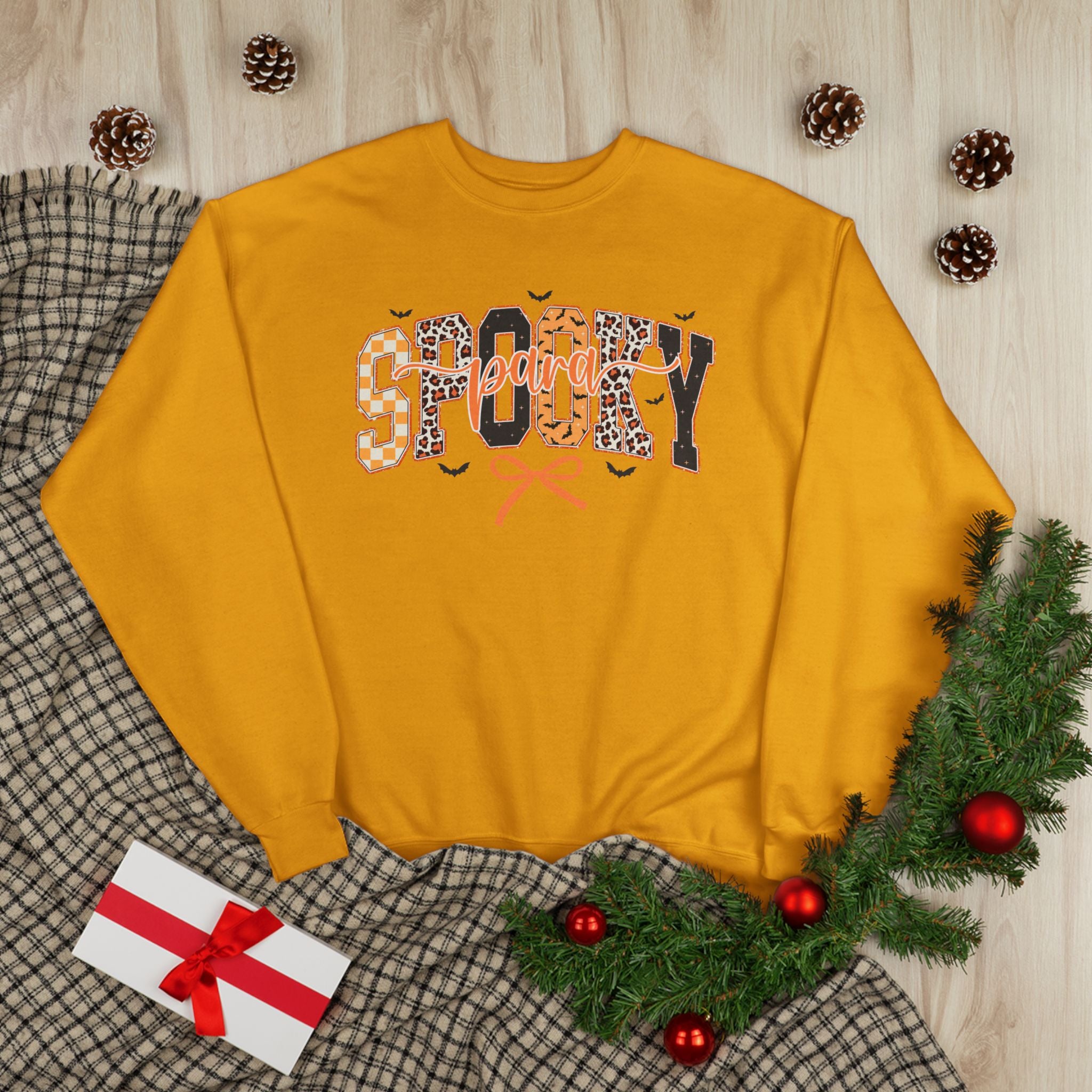 Spooky Leopard Halloween Crewneck Sweatshirt