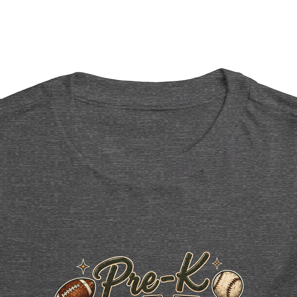 Pre-K Grade Toddler Tee — Back to School Sports Design